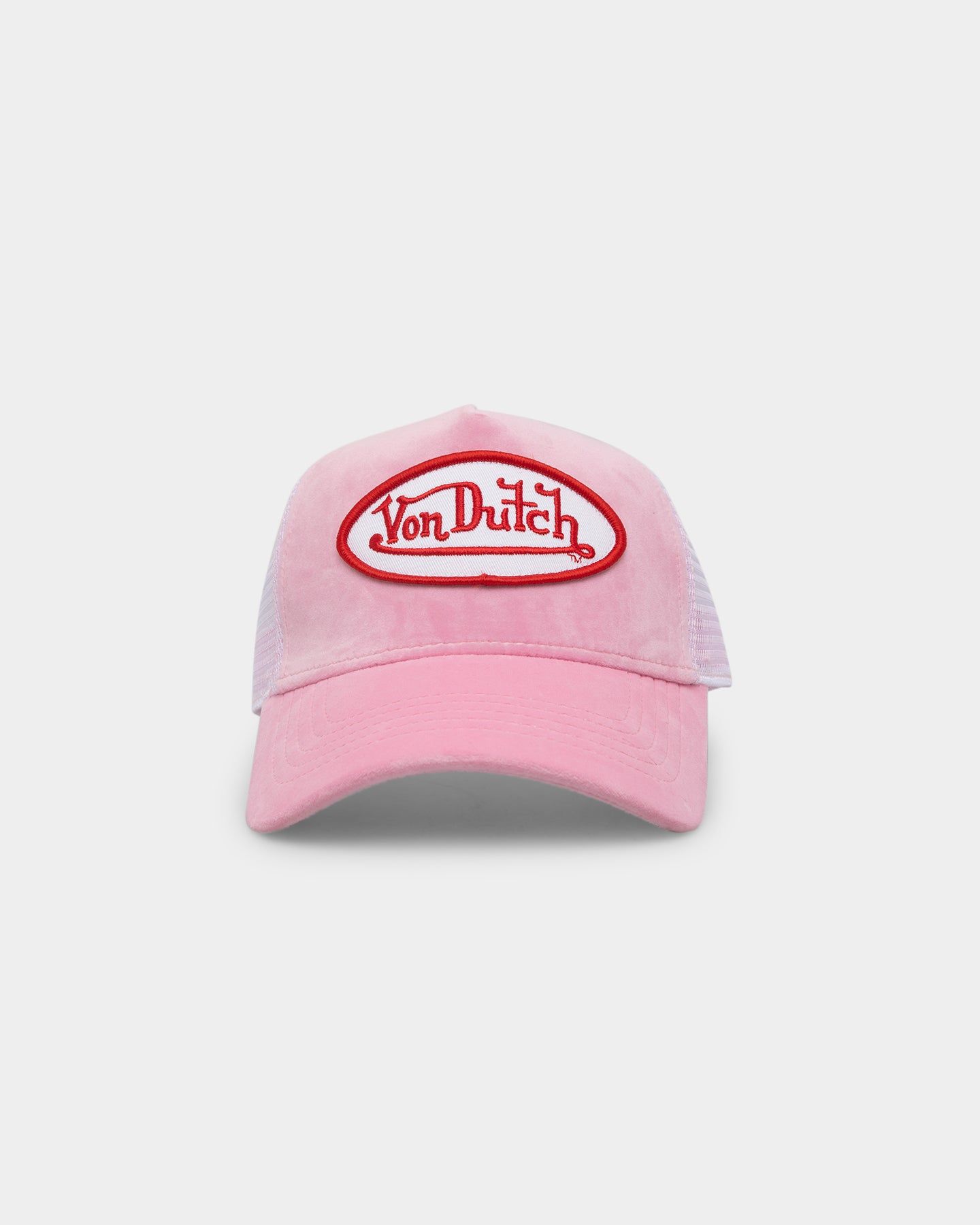 Von Dutch Pink Crush Velvet Trucker Pink Velvet Parallel