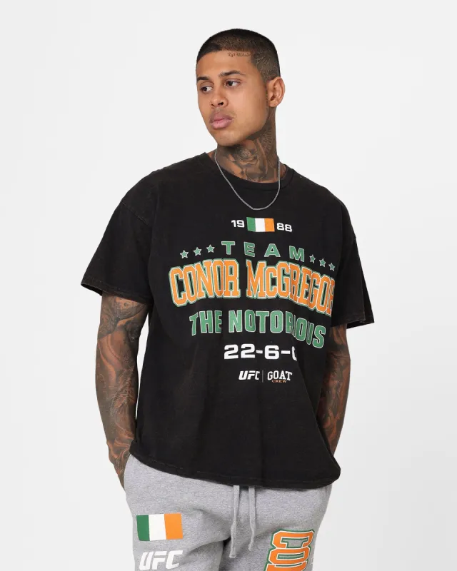 UFC By Goat Crew Team McGregor Vintage T-Shirt Black Wash sold by Culture Kings