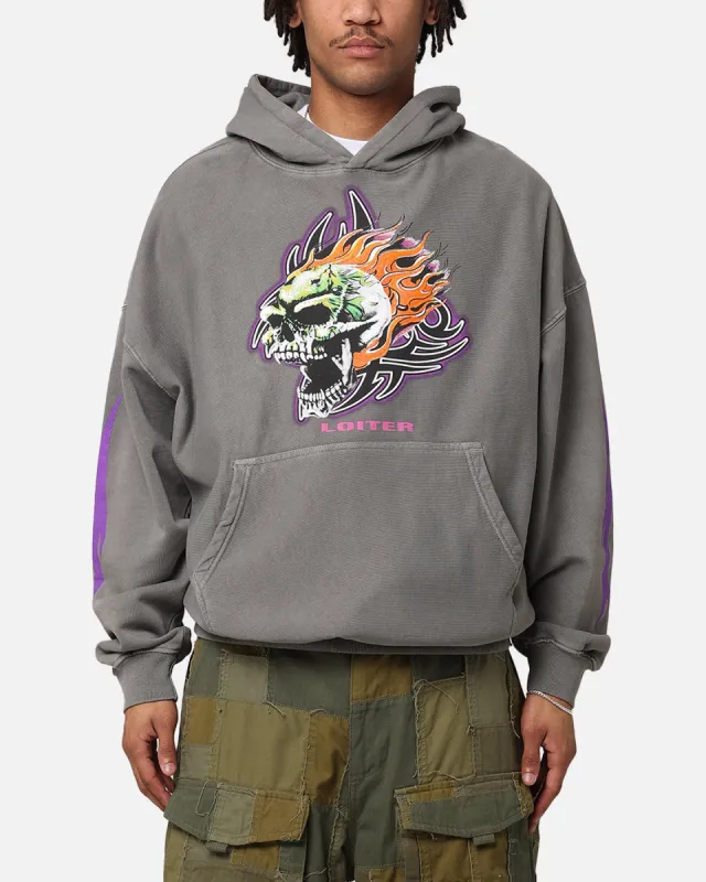 Loiter Rip N Dip Hoodie Washed Charcoal sold by Culture Kings
