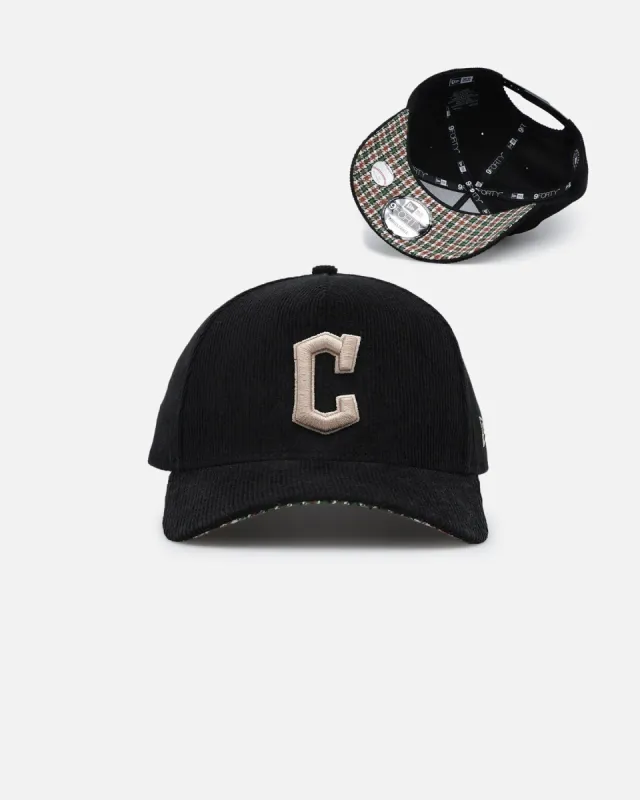 New Era Cleveland Guardians 9FORTY A-Frame Snapback Black/Plaid sold by Culture Kings