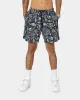 Saint Morta Paisley Skulls Beach Shorts Navy/White sold by Culture Kings