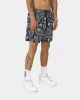 Saint Morta Paisley Skulls Beach Shorts Navy/White sold by Culture Kings