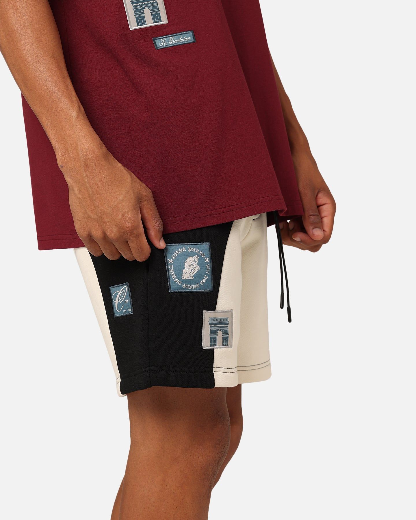 Carre Avant Panel Shorts Black/Off White sold by Culture Kings product image thumbnail 3