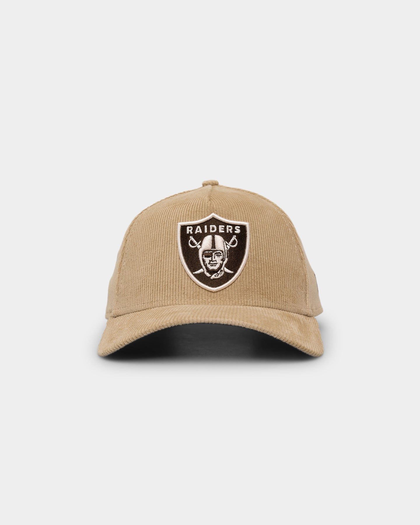 New Era Las Vegas Raiders 'Brown Camel Corduroy' 9FORTY A-Frame Snapback Camel sold by Culture Kings