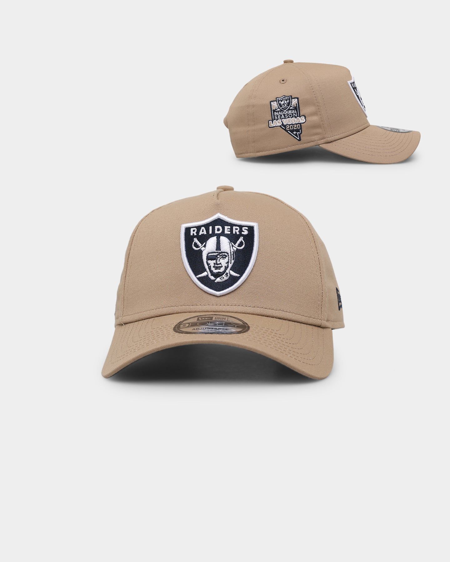 New Era Oakland Raiders 9FORTY A-Frame Snapback Light Beige sold by Culture Kings