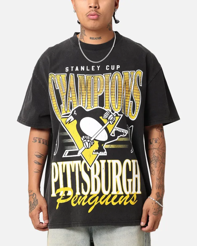 Culture Kings Pittsburgh Penguins 1991 Champ Heavy T-Shirt Vintage Black sold by Culture Kings