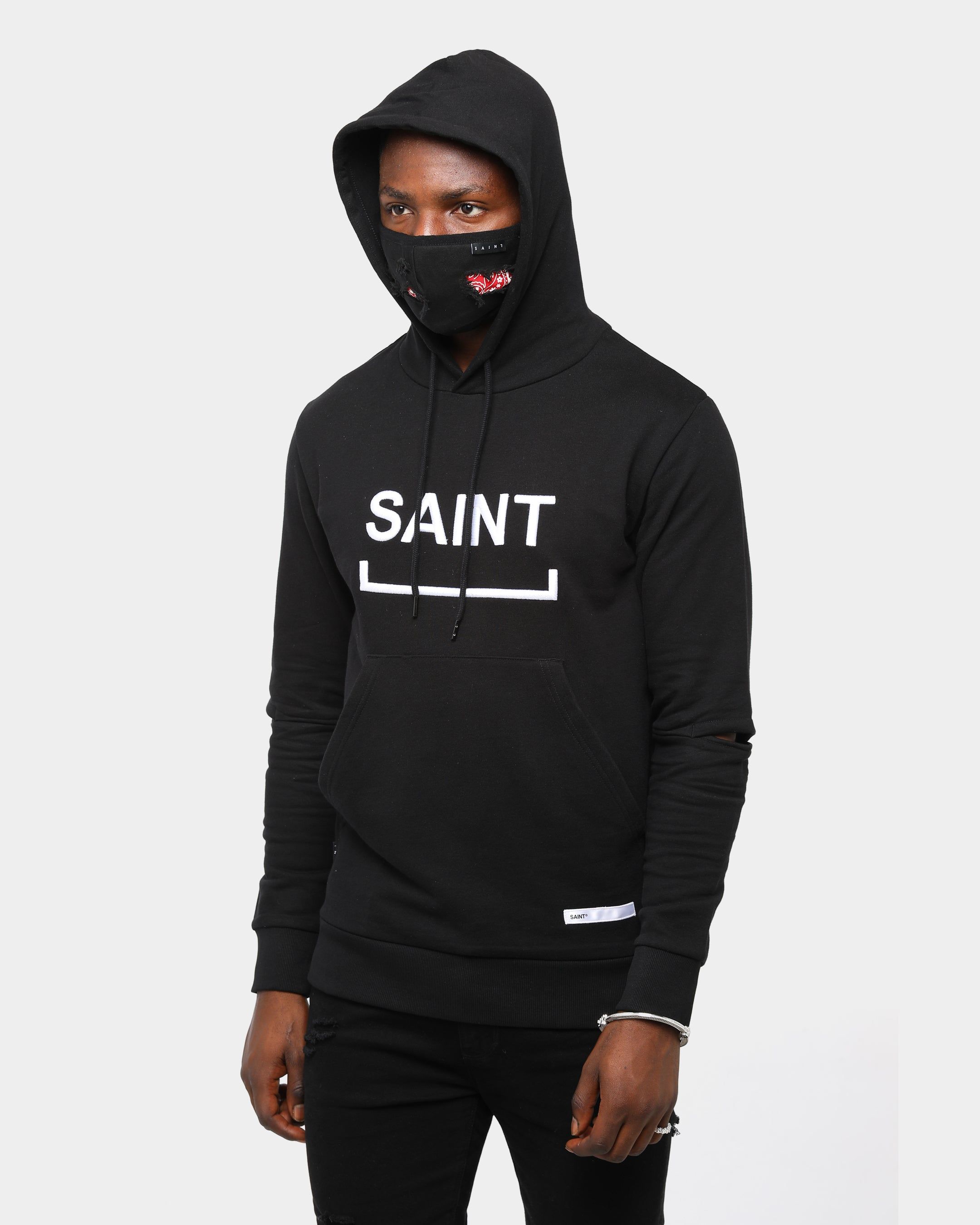 Saint Morta Bandana Filter Face Mask Black/Red sold by Culture Kings product image thumbnail 2