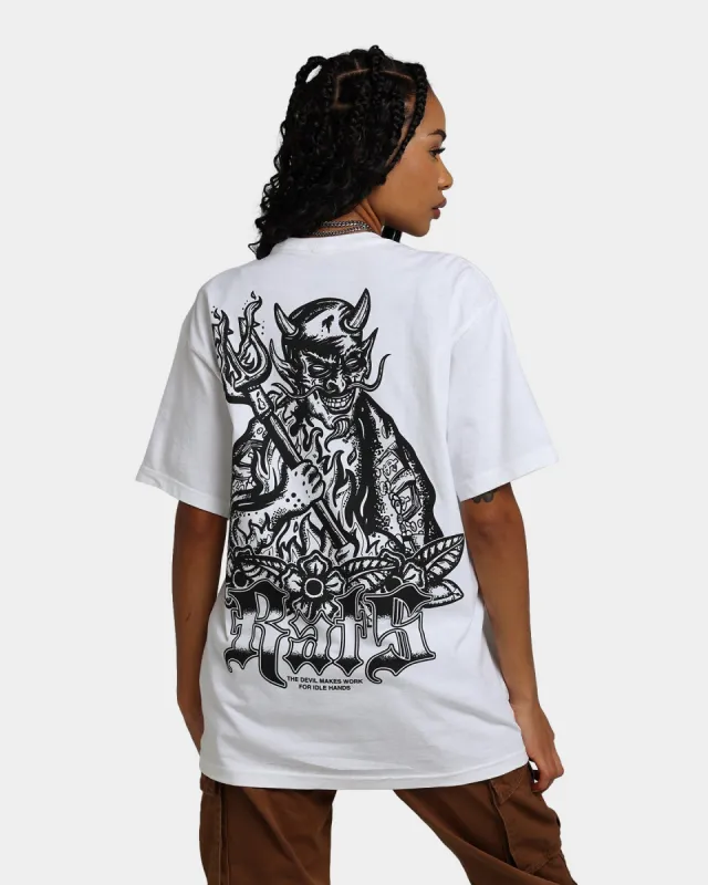 Rats Get Fat Idle Hands T-Shirt White made by Culture Kings