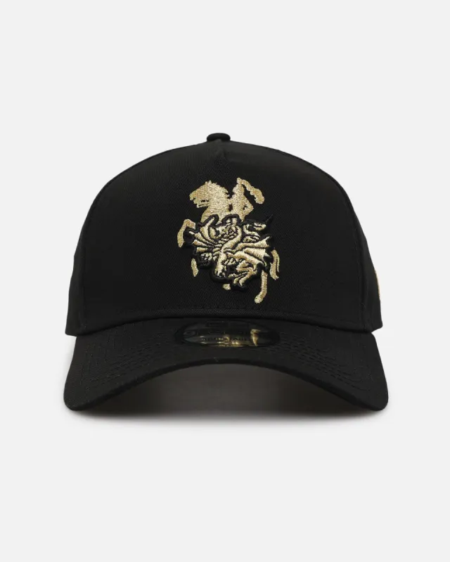 New Era St. George Illawarra Dragons 9FORTY A-Frame Snapback Black/Gold sold by Culture Kings