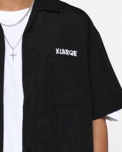 X-Large Drawing OG Open Collar T-Shirt Black sold by Culture Kings