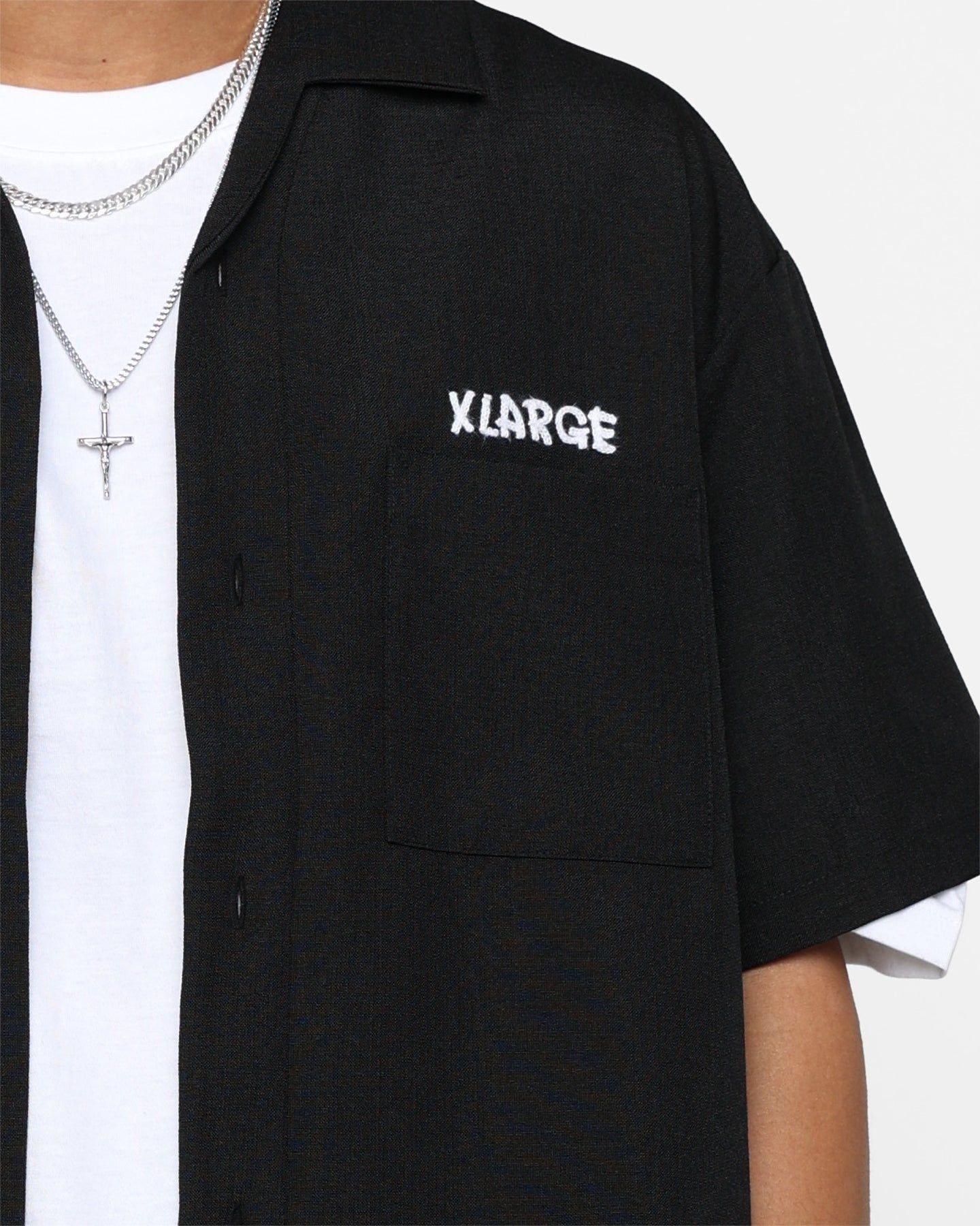 X-Large Drawing OG Open Collar T-Shirt Black sold by Culture Kings product image thumbnail 3