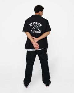 X-Large Drawing OG Open Collar T-Shirt Black sold by Culture Kings