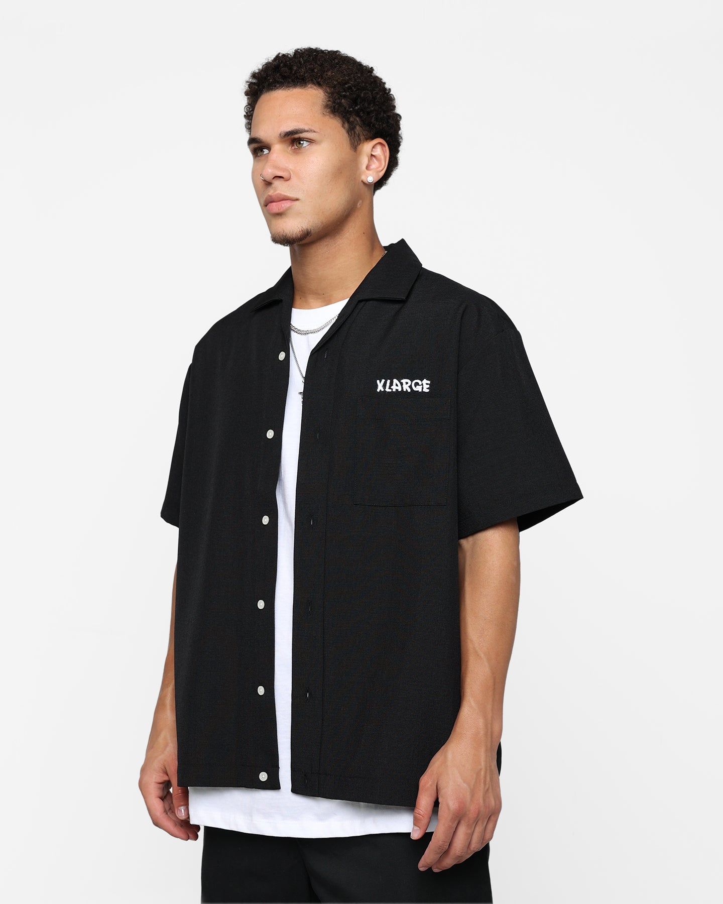 X-Large Drawing OG Open Collar T-Shirt Black sold by Culture Kings product image thumbnail 6