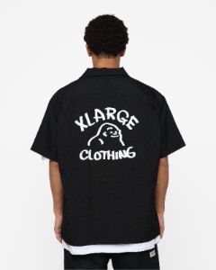 X-Large Drawing OG Open Collar T-Shirt Black sold by Culture Kings