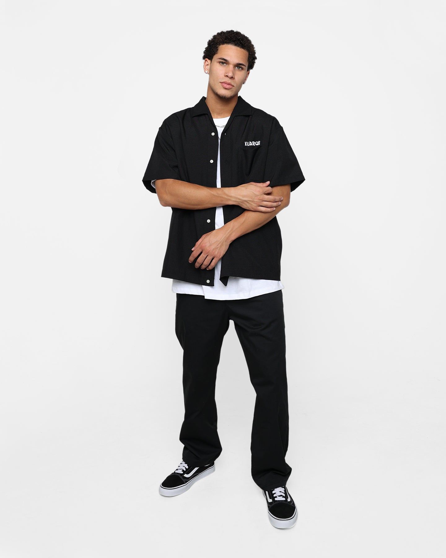 X-Large Drawing OG Open Collar T-Shirt Black sold by Culture Kings product image thumbnail 7