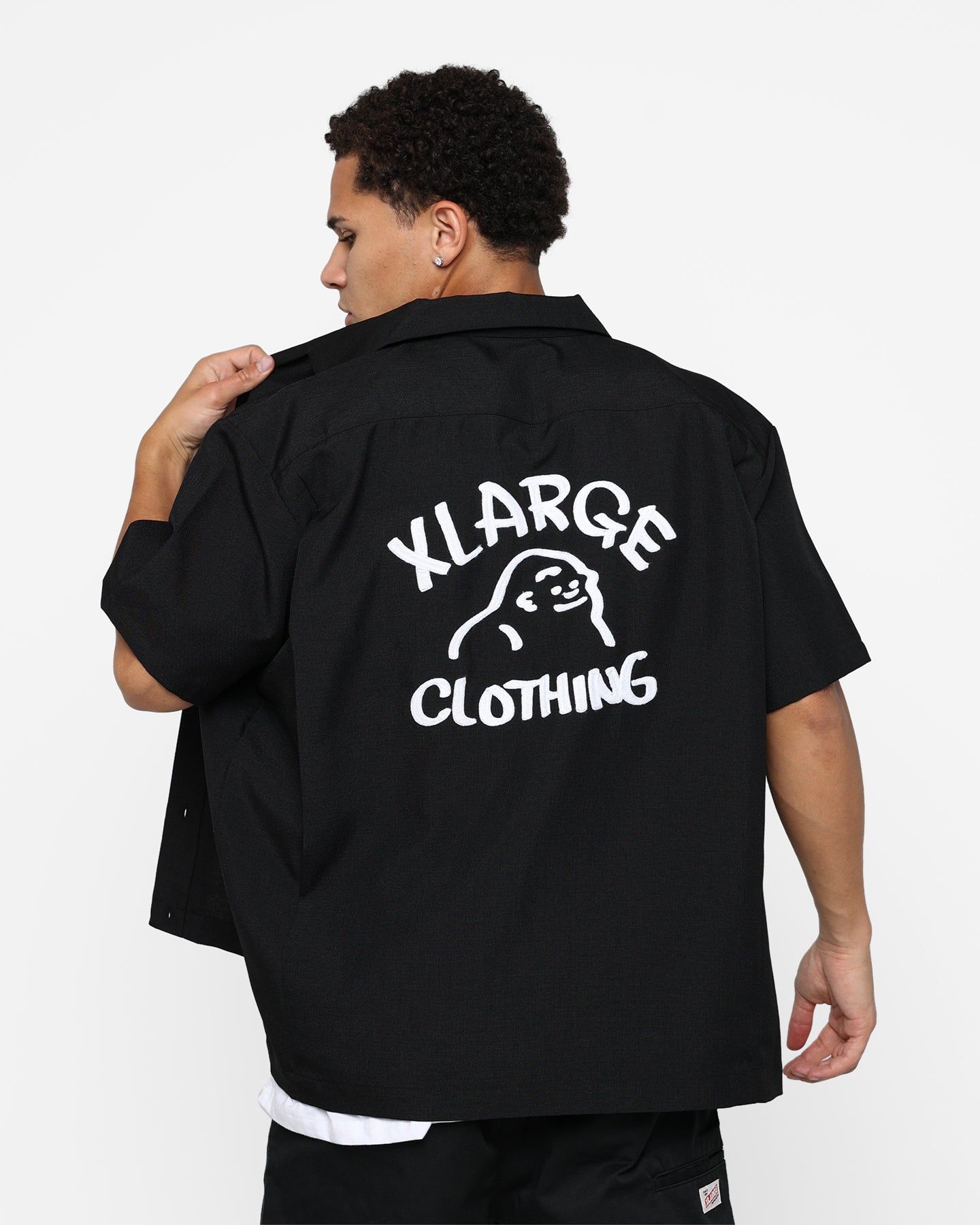 X-Large Drawing OG Open Collar T-Shirt Black sold by Culture Kings product image thumbnail 10