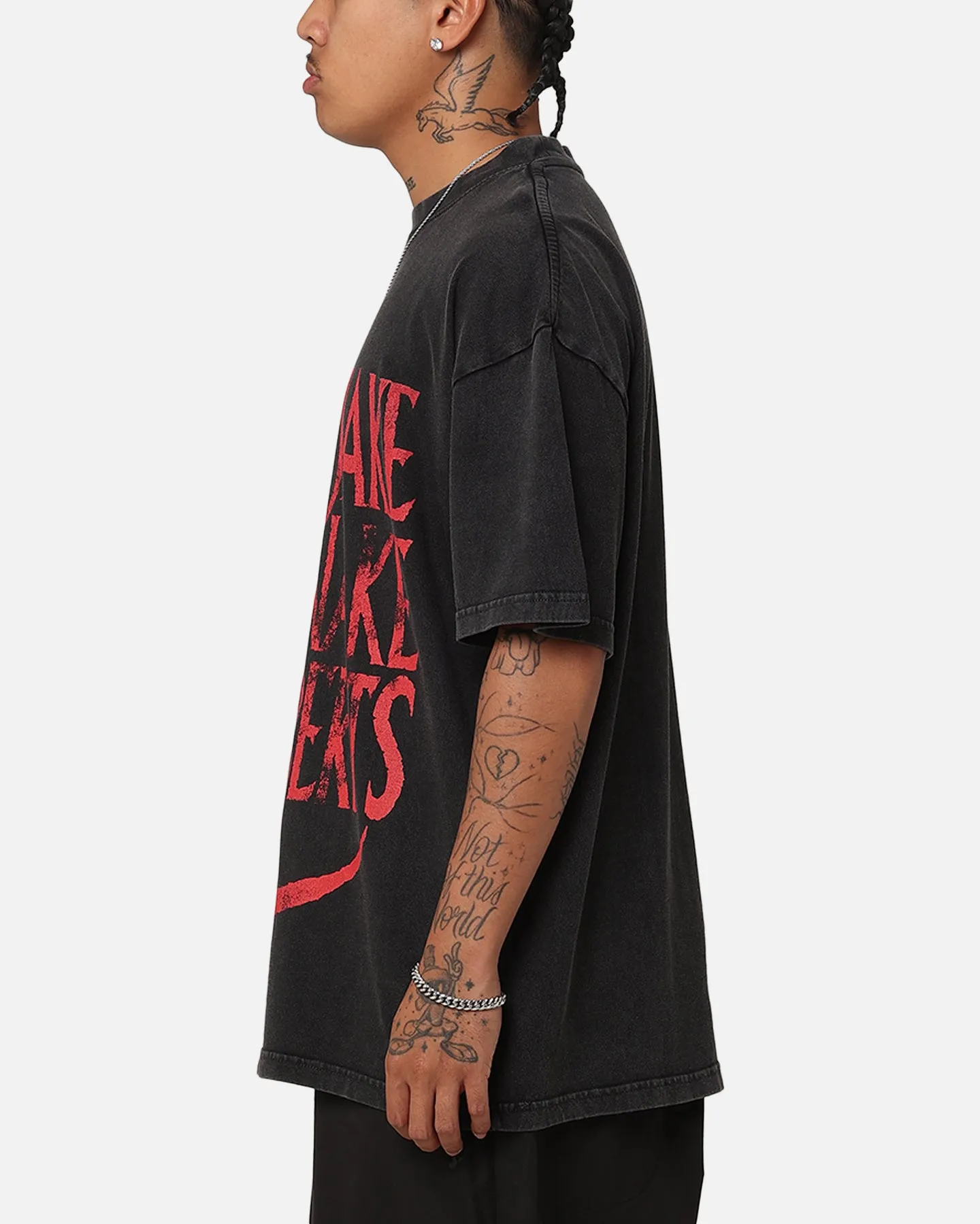 Culture Kings X WWE Jake "The Snake" Roberts Vintage T-Shirt Black Acidwash sold by Culture Kings product image thumbnail 5