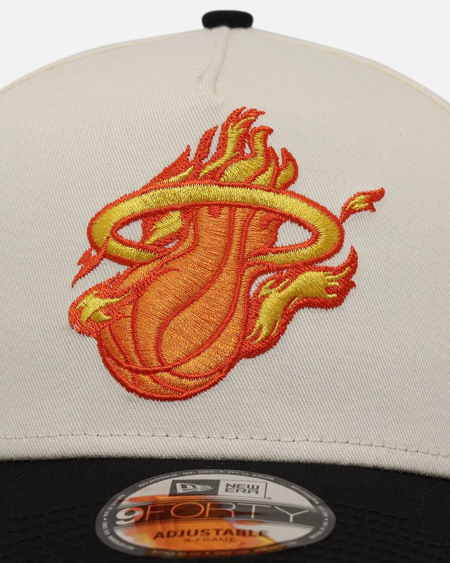 New Era Miami Heat 'Flame' 9FORTY A-Frame Snapback Chrome White/Black sold by Culture Kings product image thumbnail 5