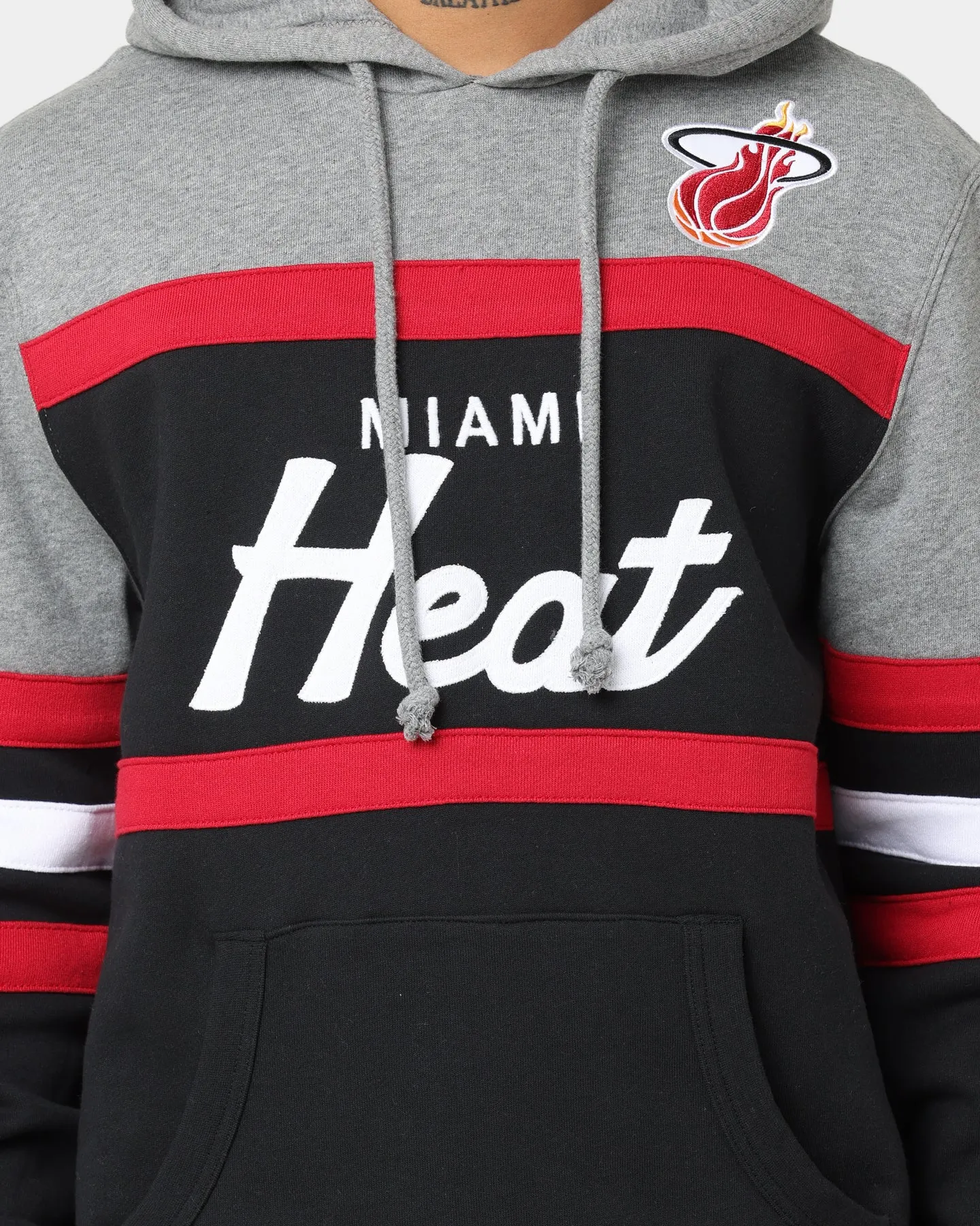 Mitchell & Ness Miami Heat Head Coach Hoodie Black sold by Culture Kings product image thumbnail 3