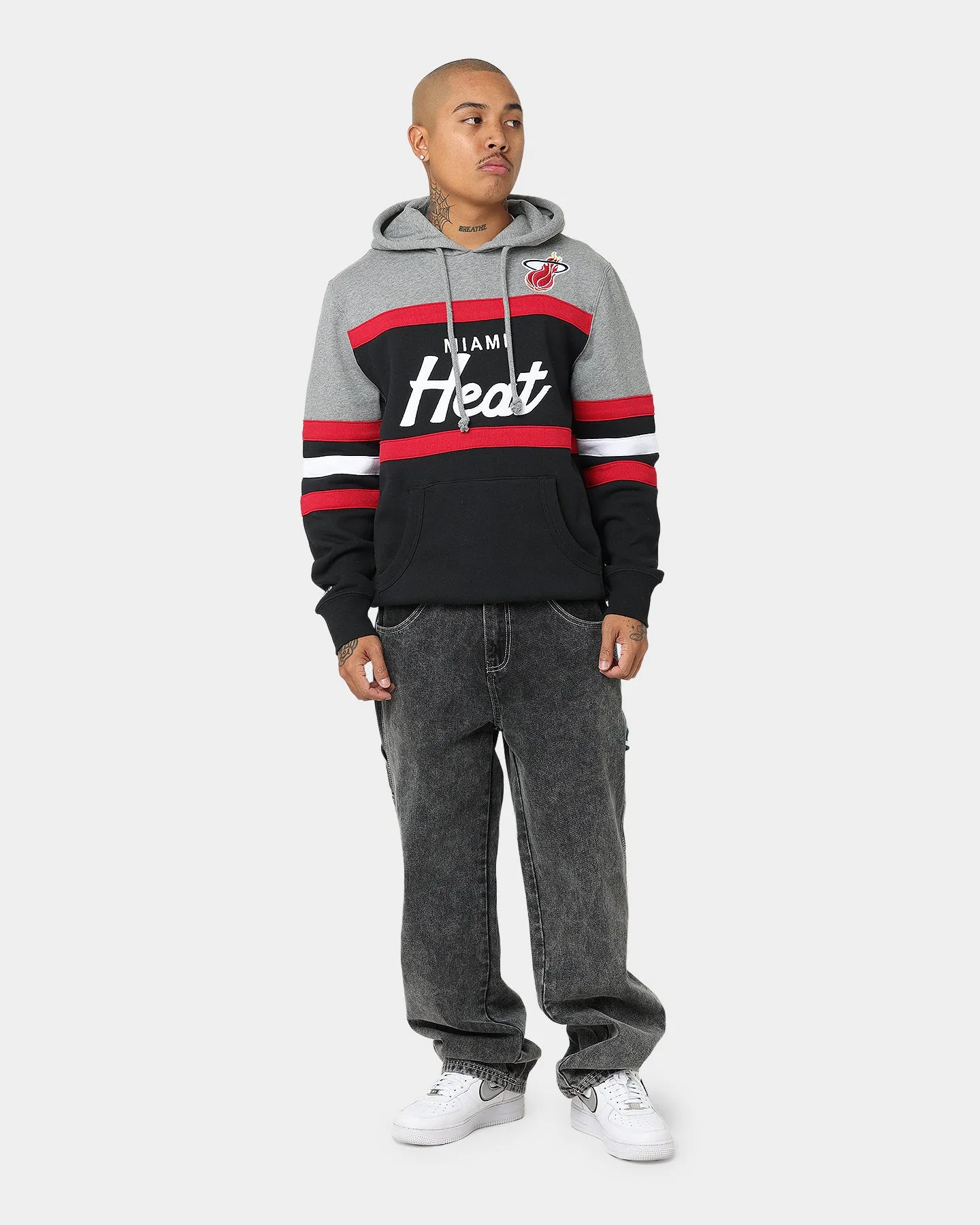 Mitchell & Ness Miami Heat Head Coach Hoodie Black sold by Culture Kings product image thumbnail 2