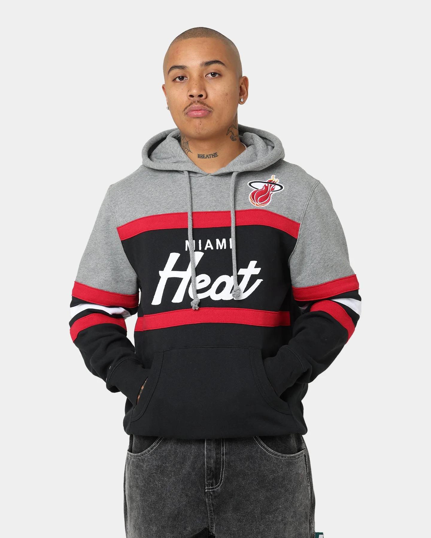 Mitchell & Ness Miami Heat Head Coach Hoodie Black sold by Culture Kings