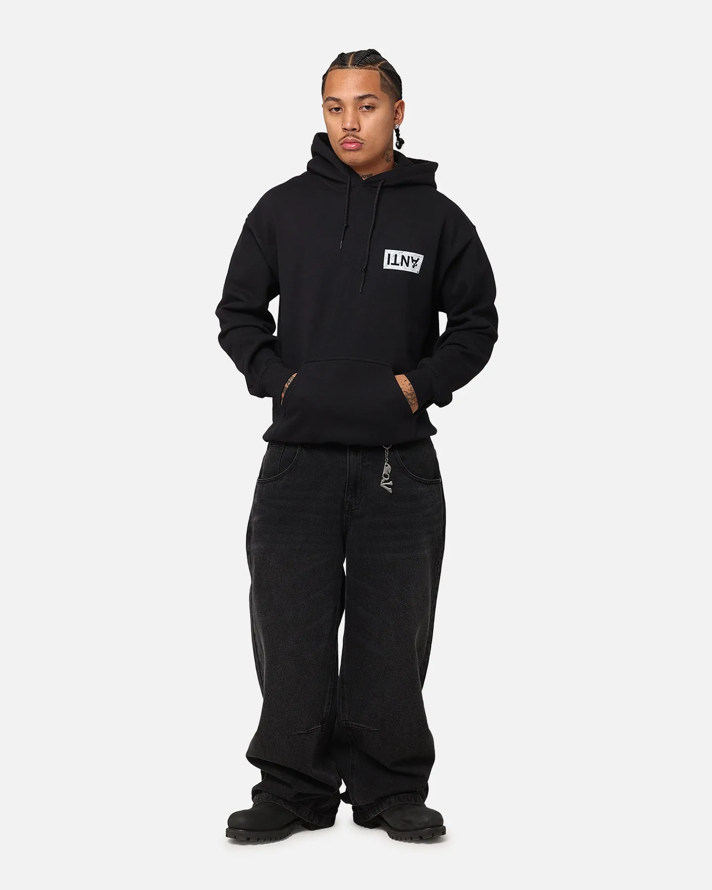 The Anti Order Azero College Hoodie Black/White sold by Culture Kings product image thumbnail 4