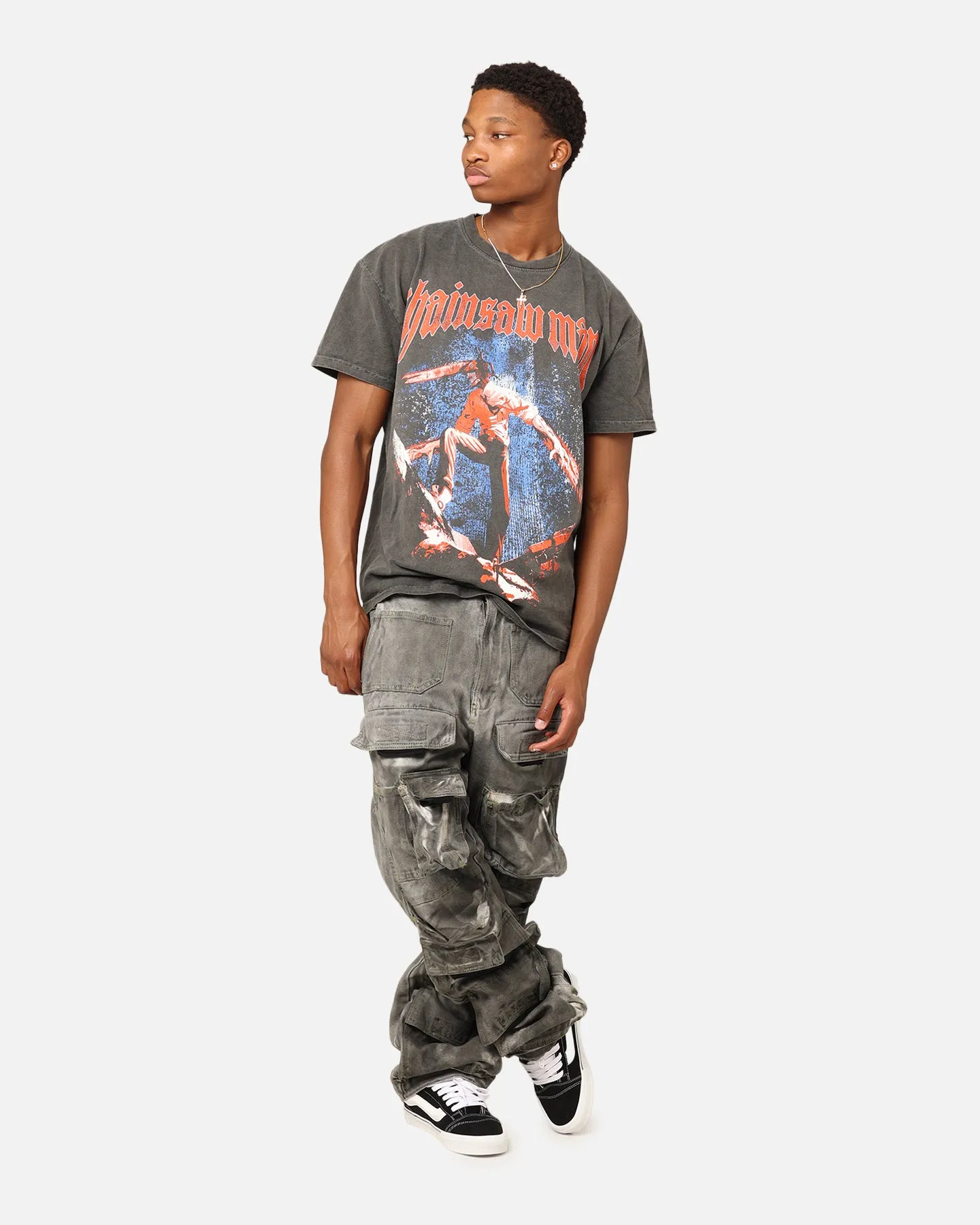 Goat Crew X Chainsaw Man Heavyweight T-Shirt Black Wash sold by Culture Kings product image thumbnail 3