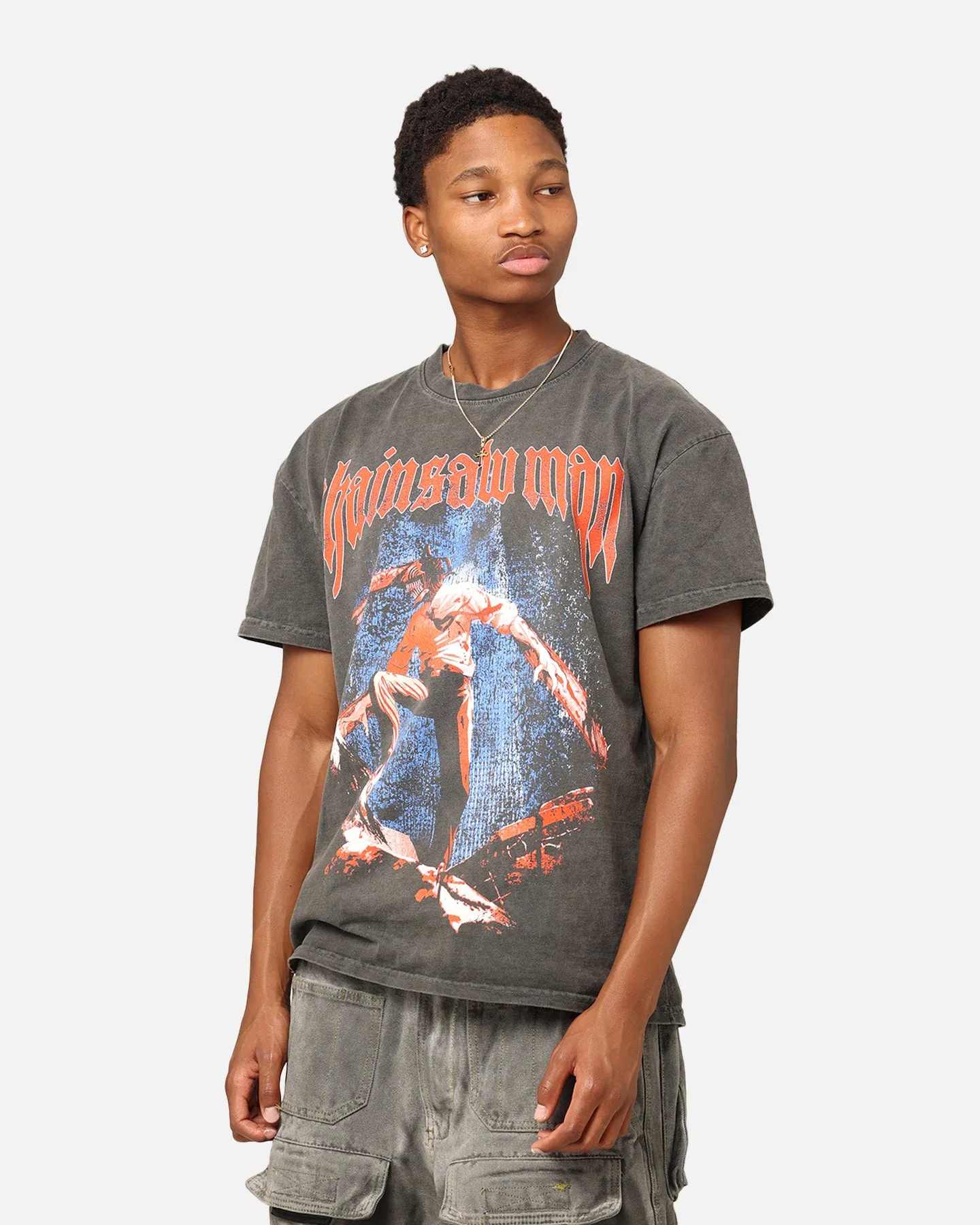 Goat Crew X Chainsaw Man Heavyweight T-Shirt Black Wash sold by Culture Kings