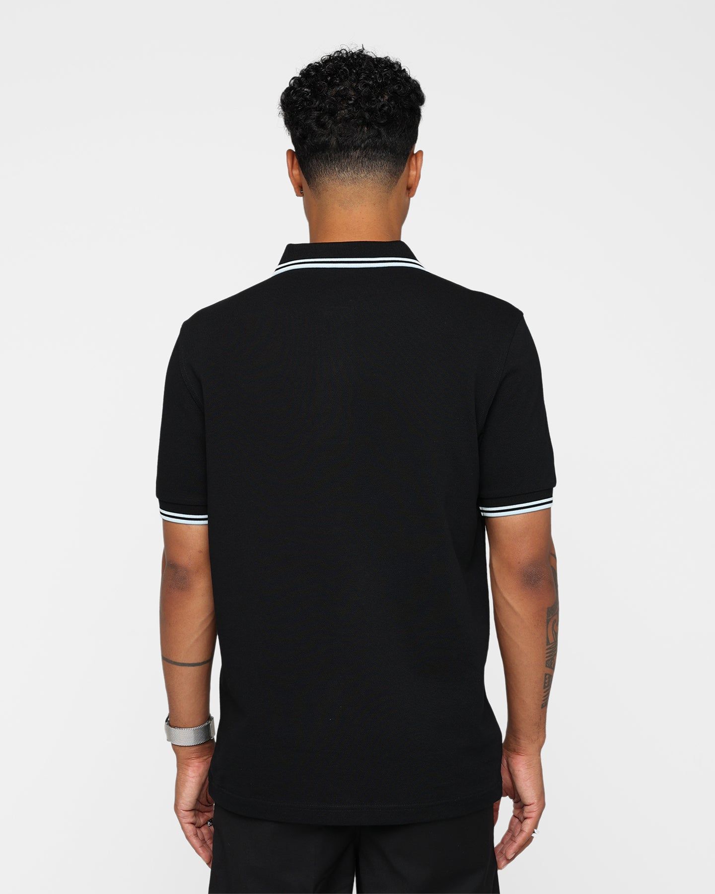 Fred Perry Twin Tipped Polo Shirt Black/Light Ice sold by Culture Kings product image thumbnail 4