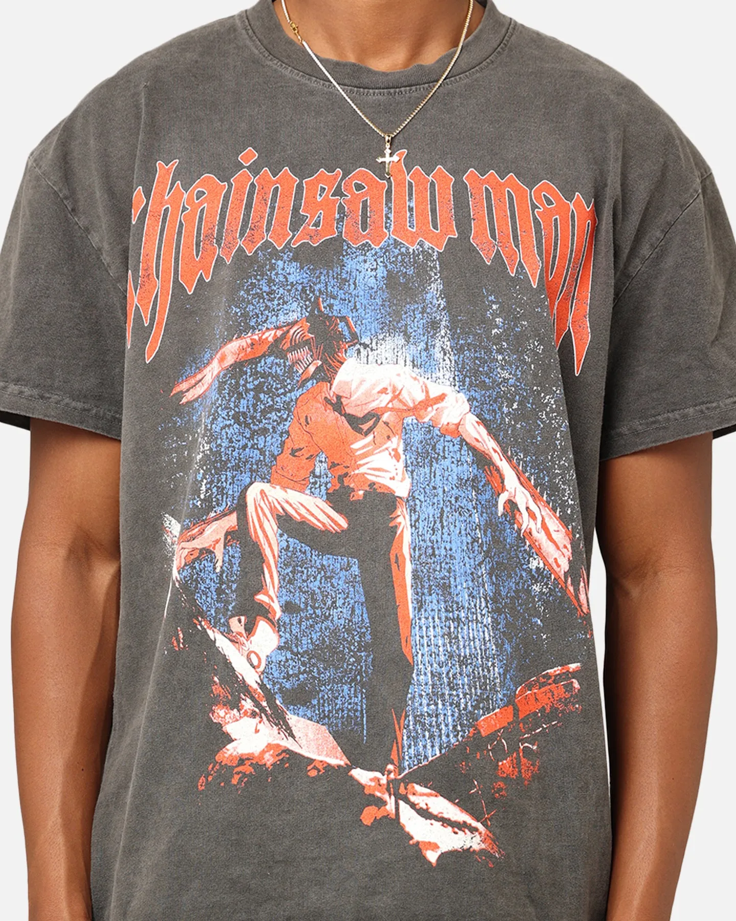 Goat Crew X Chainsaw Man Heavyweight T-Shirt Black Wash sold by Culture Kings product image thumbnail 4