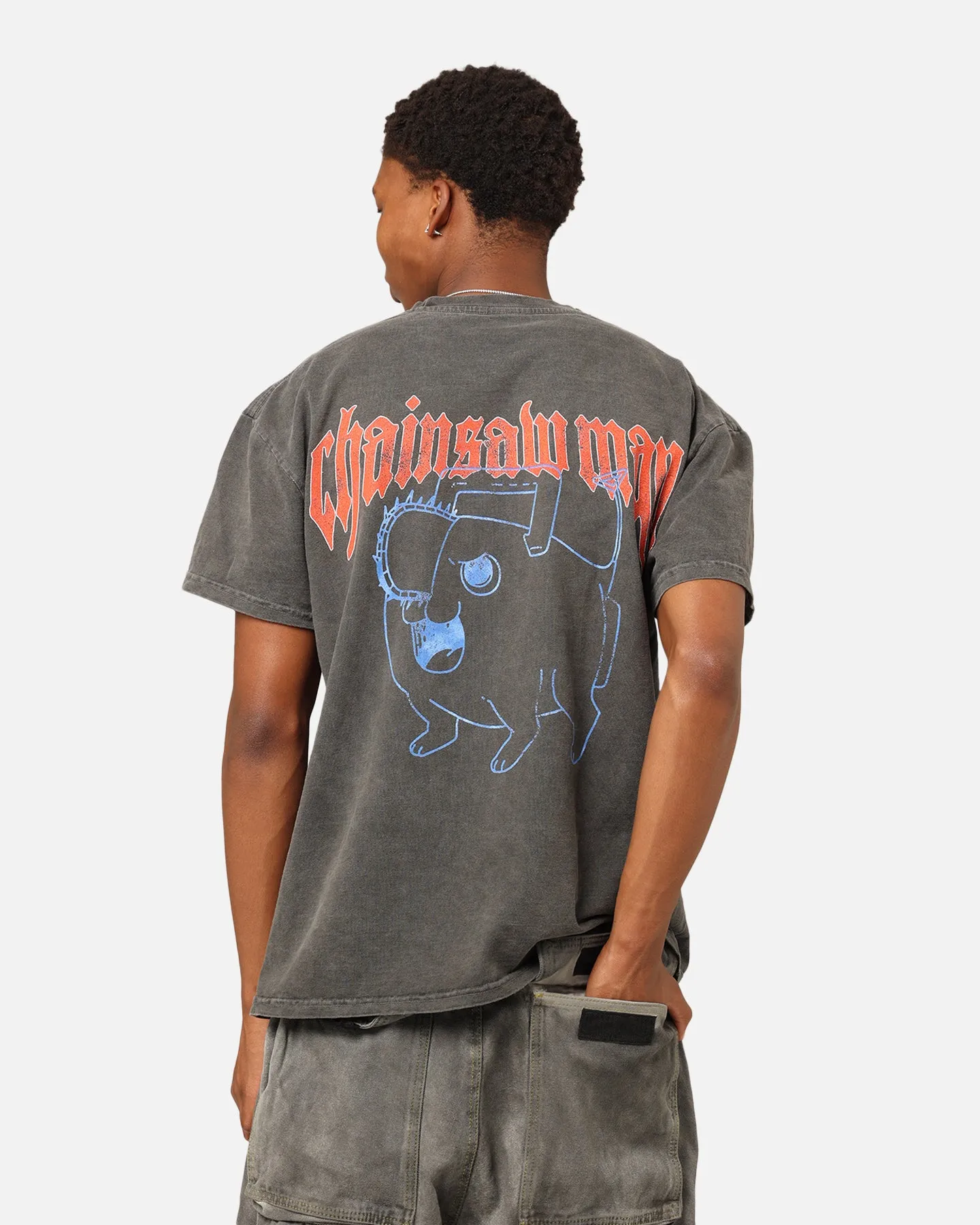 Goat Crew X Chainsaw Man Heavyweight T-Shirt Black Wash sold by Culture Kings product image thumbnail 2