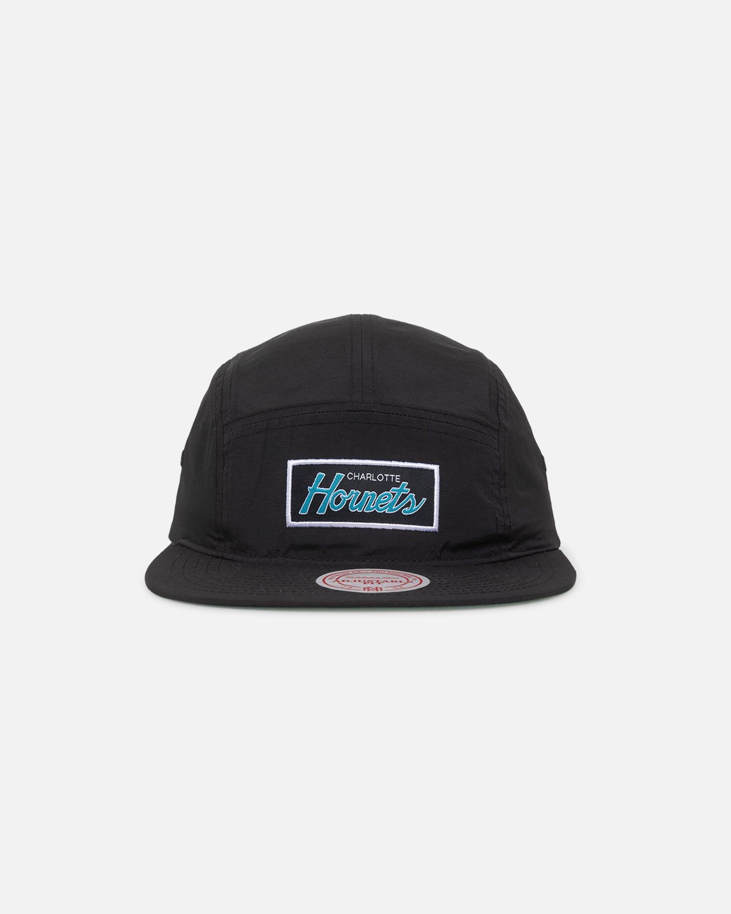 Mitchell & Ness Charlotte Hornets Team Logo Camper Strapback Black sold by Culture Kings