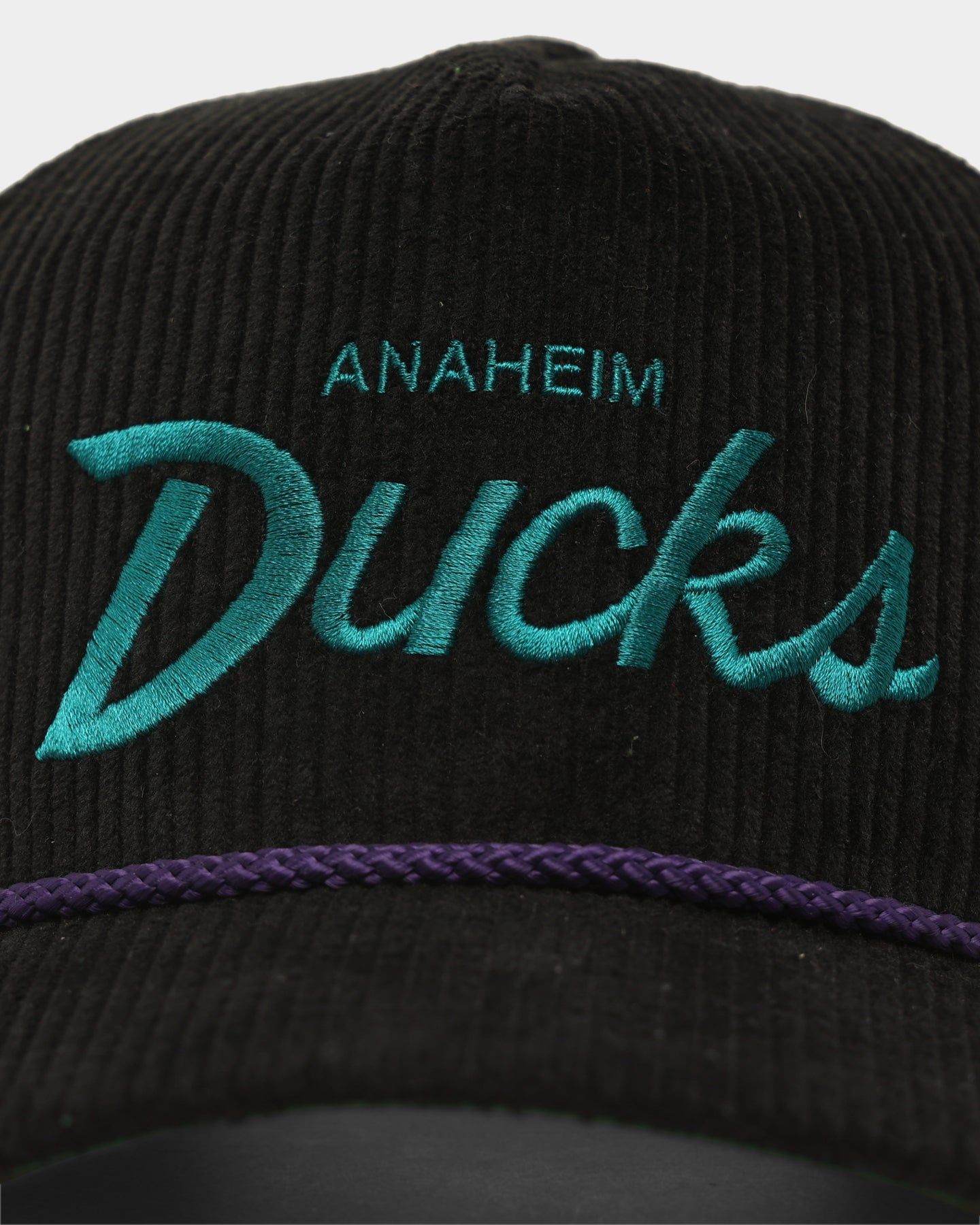 47 Brand Anaheim Ducks 'NHL Corduroy Team Script' Corduroy Crossrope 47 Hitch Snapback Black sold by Culture Kings product image thumbnail 5