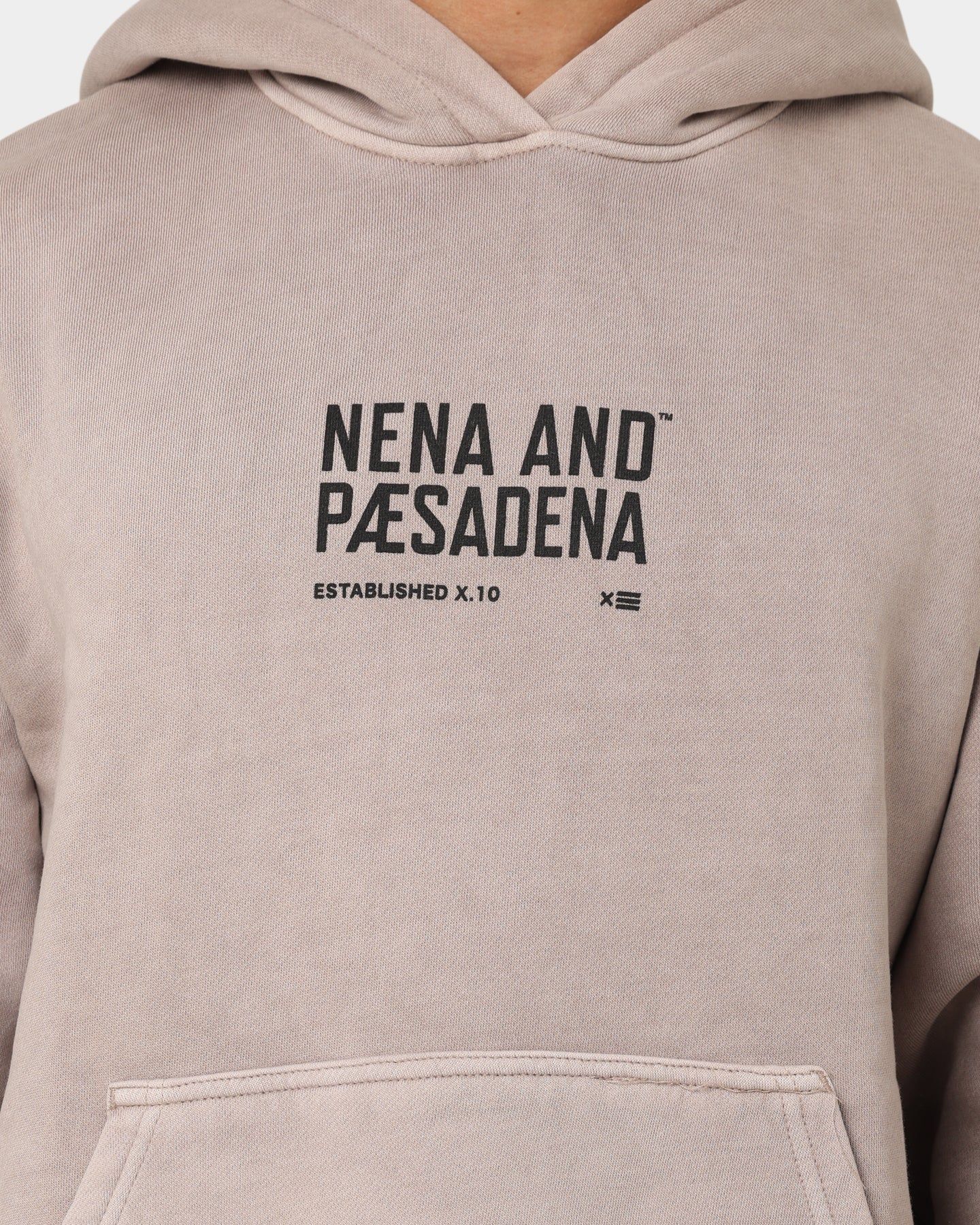 Nena and Pasadena Untamable Relaxed Hoodie Pigment Mushroom sold by Culture Kings product image thumbnail 5