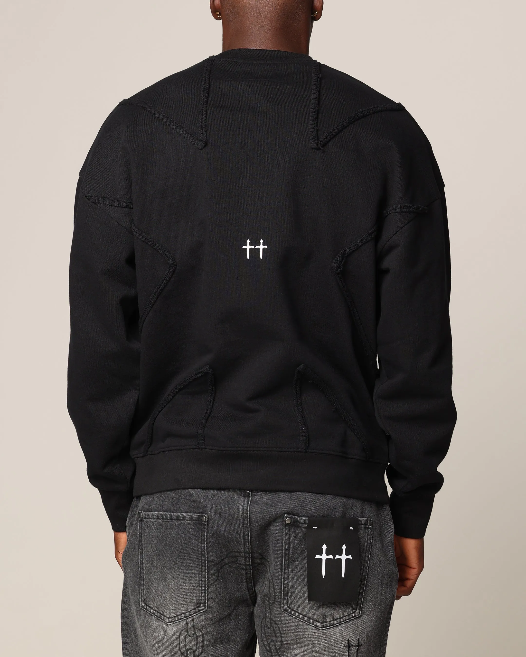 Saint Morta Deconstructed PSI Crewneck Black sold by Culture Kings product image thumbnail 2