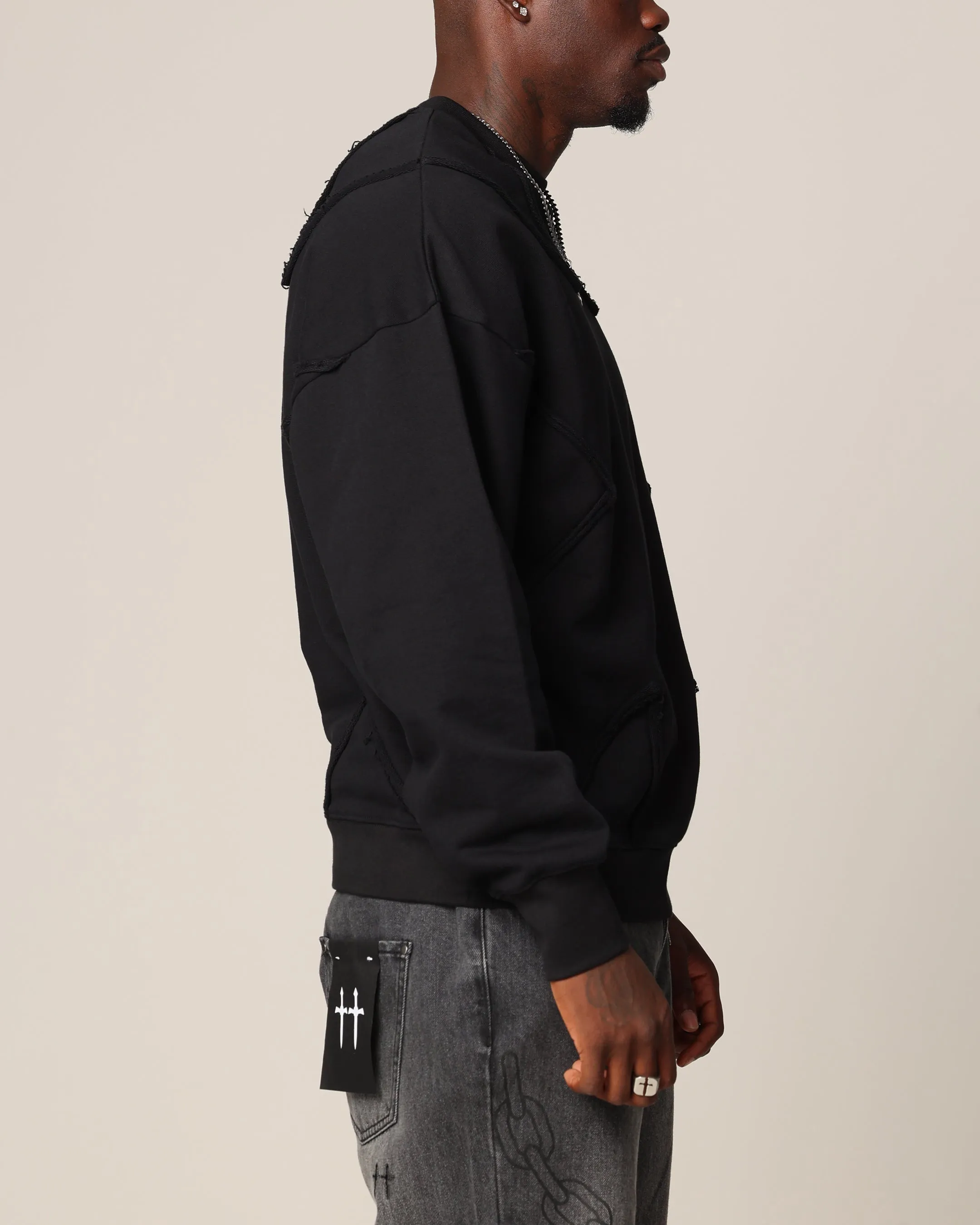 Saint Morta Deconstructed PSI Crewneck Black sold by Culture Kings product image thumbnail 4