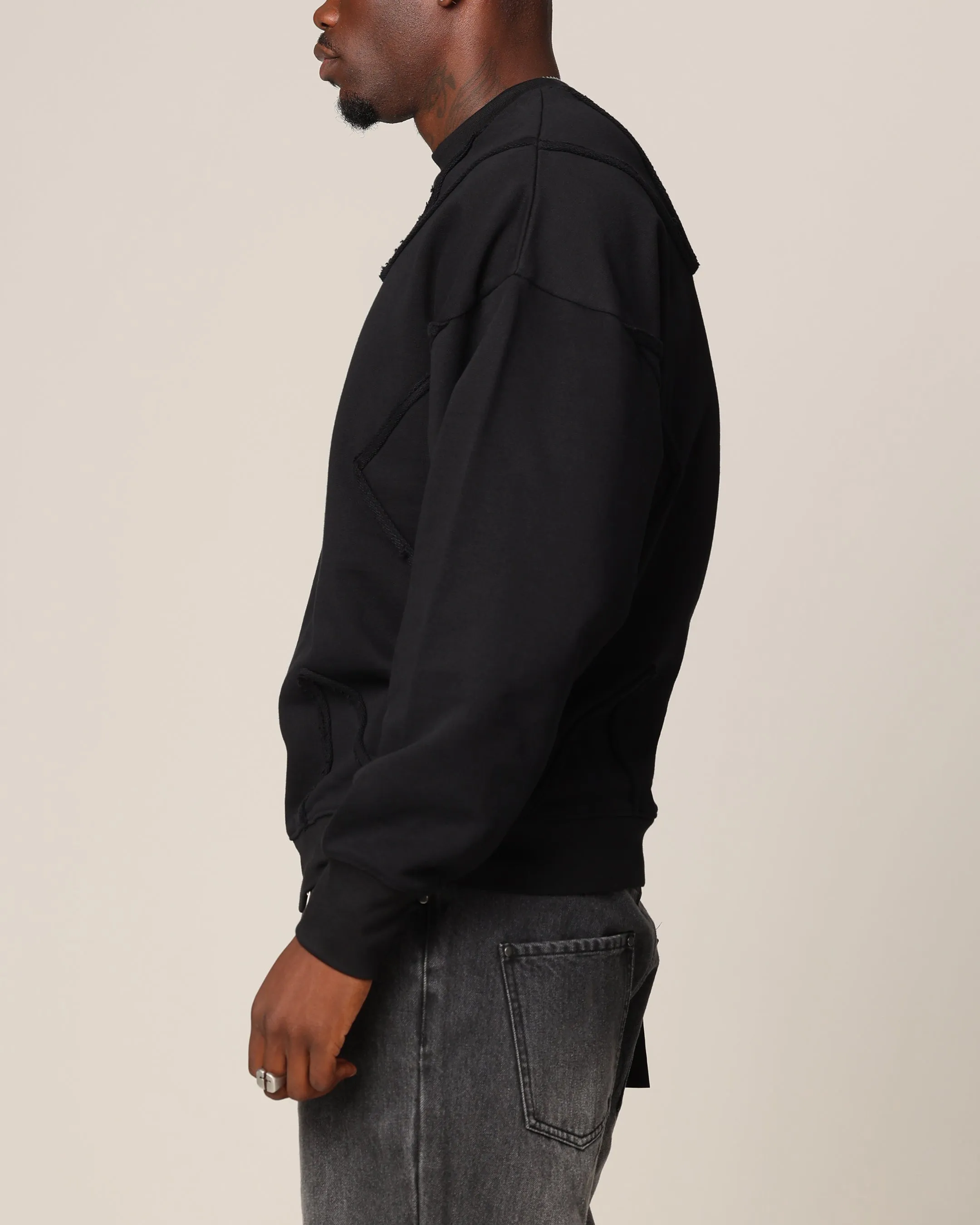 Saint Morta Deconstructed PSI Crewneck Black sold by Culture Kings product image thumbnail 5