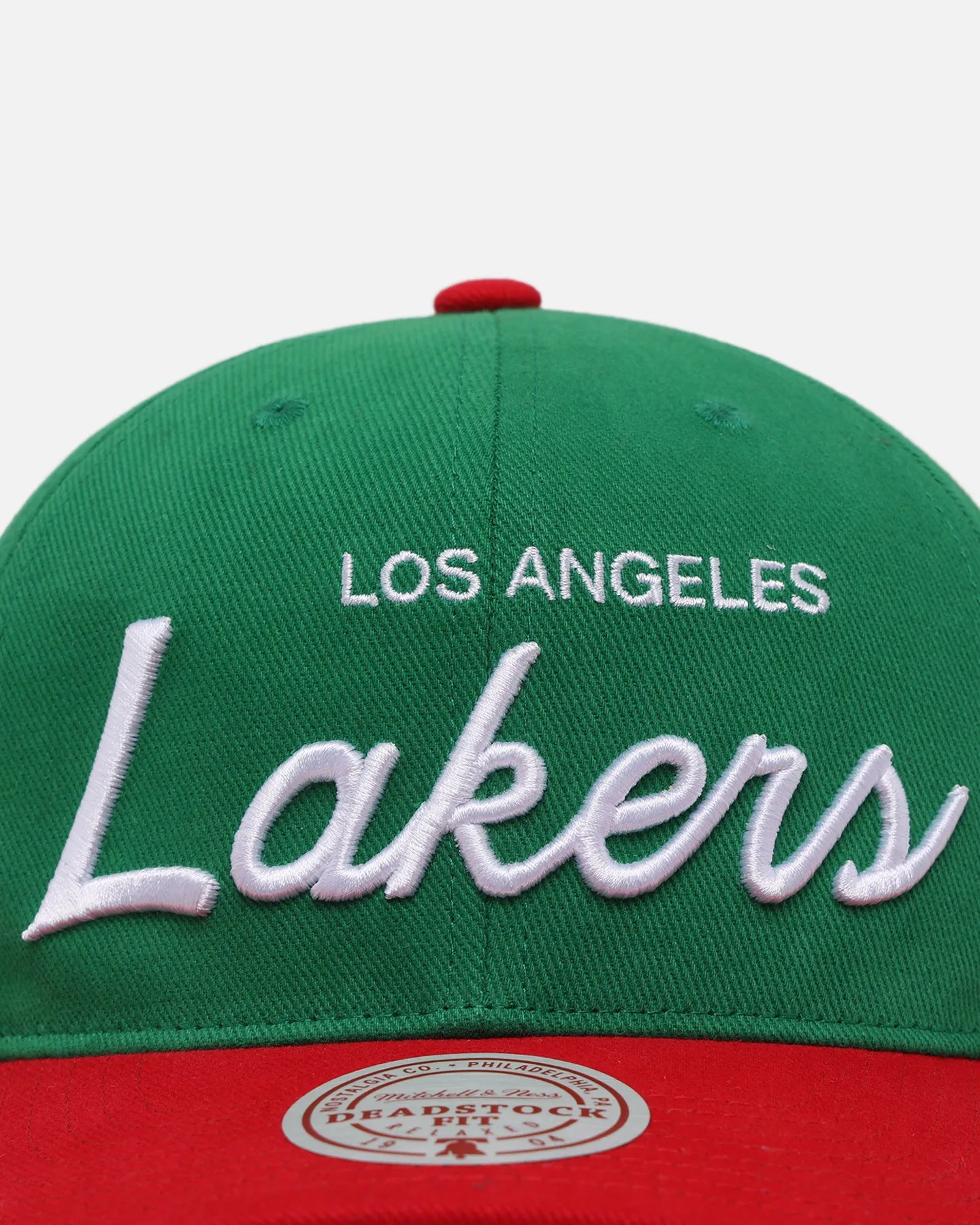 Mitchell & Ness Los Angeles Lakers 'Viva Mexico Script' Deadstock Snapback Green/Red sold by Culture Kings product image thumbnail 5