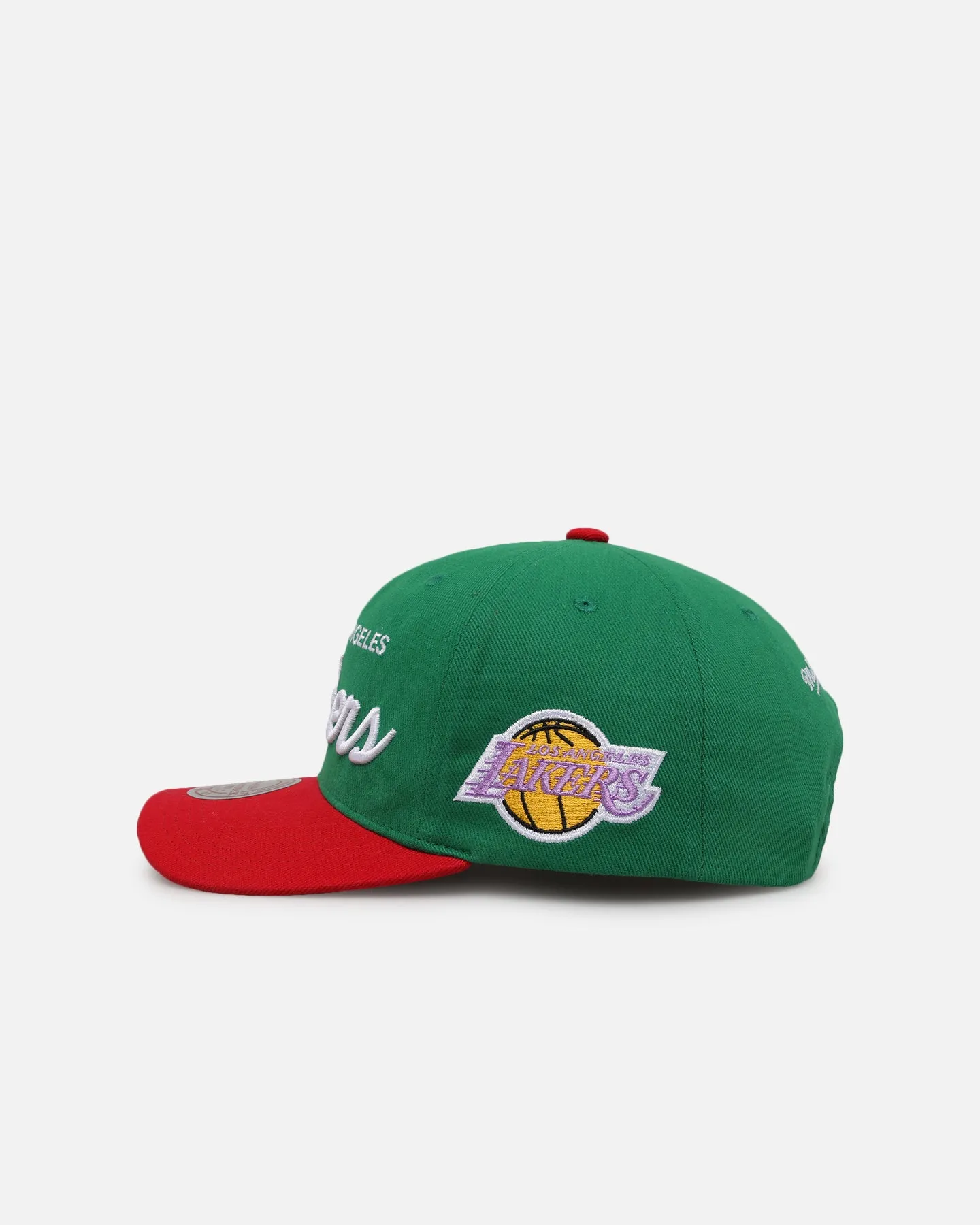 Mitchell & Ness Los Angeles Lakers 'Viva Mexico Script' Deadstock Snapback Green/Red sold by Culture Kings product image thumbnail 4