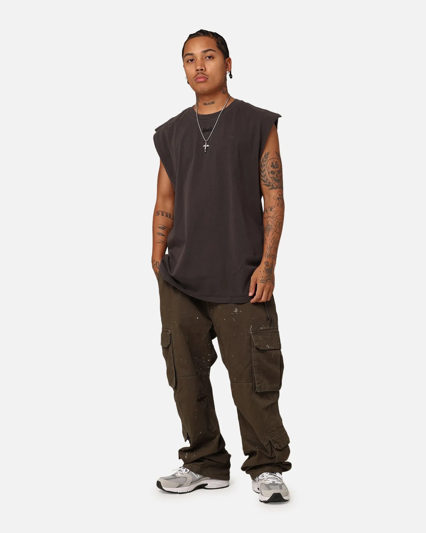 Ksubi Slash Biggie Muscle T-Shirt Faded Black sold by Culture Kings product image thumbnail 3