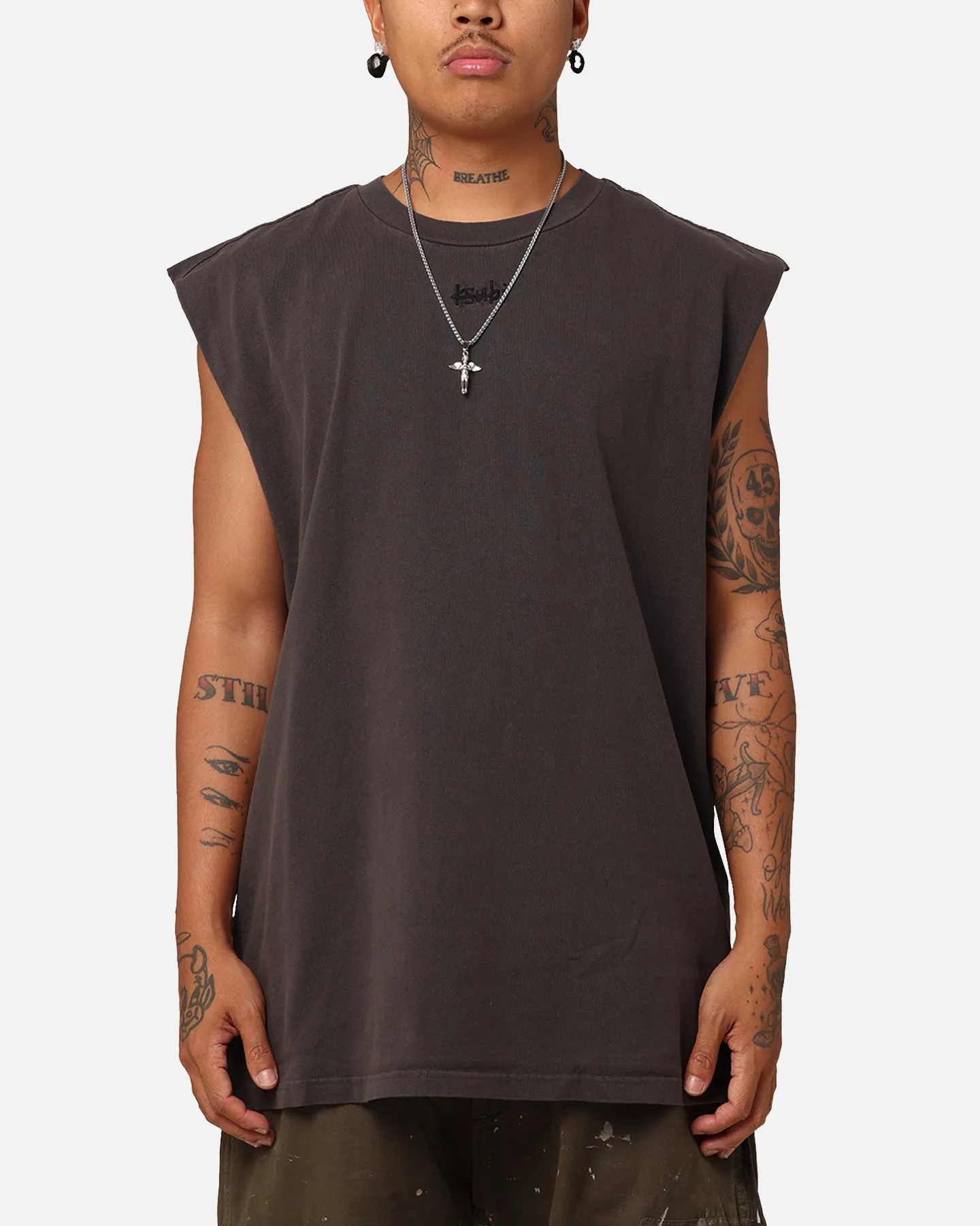 Ksubi Slash Biggie Muscle T-Shirt Faded Black sold by Culture Kings