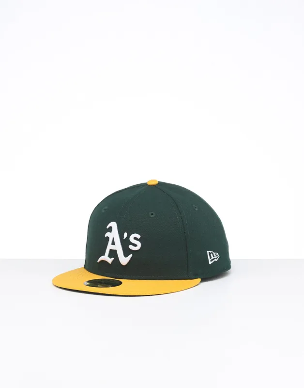 New Era Oakland Athletics 59FIFTY Fitted Green/Yellow/OTC sold by Culture Kings