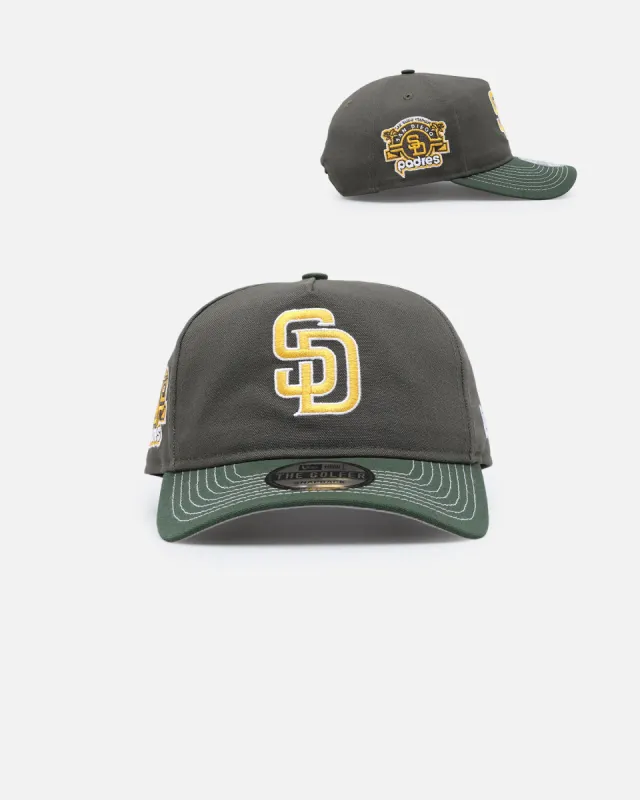 New Era San Diego Padres 'Contrast Visor' Pre-Curved Golfer Snapback Moss/Green sold by Culture Kings