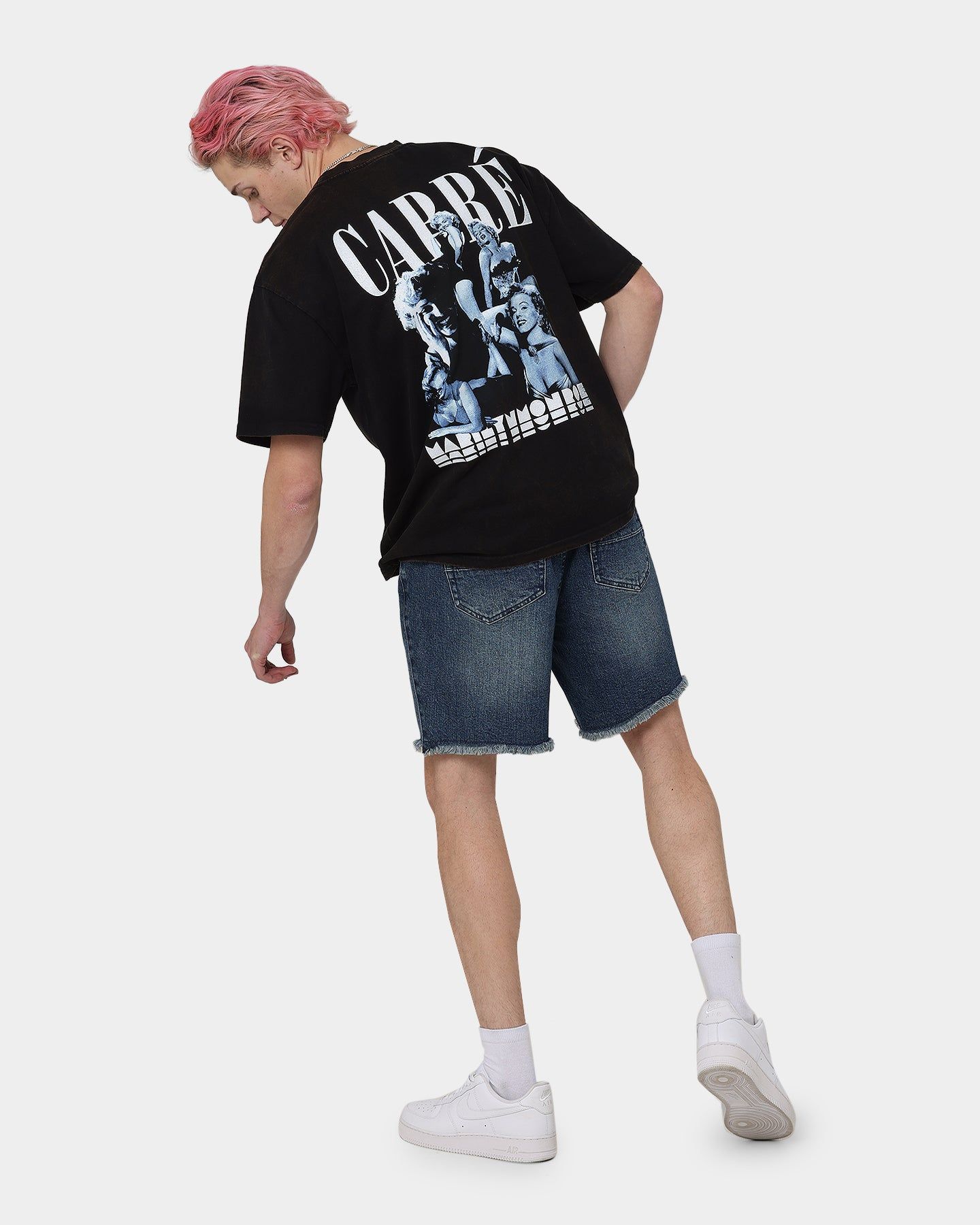 Carré X Marilyn Monroe Collage Vintage T-Shirt Washed Black sold by Culture Kings product image thumbnail 3
