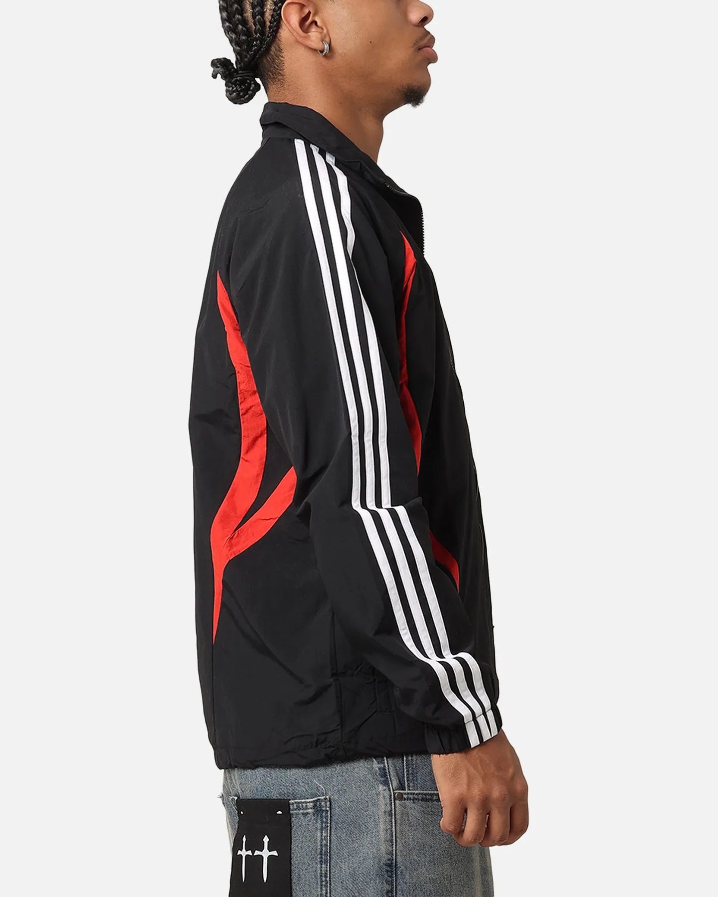 Adidas Archive Track Jacket Black/Better Scarlet sold by Culture Kings product image thumbnail 4