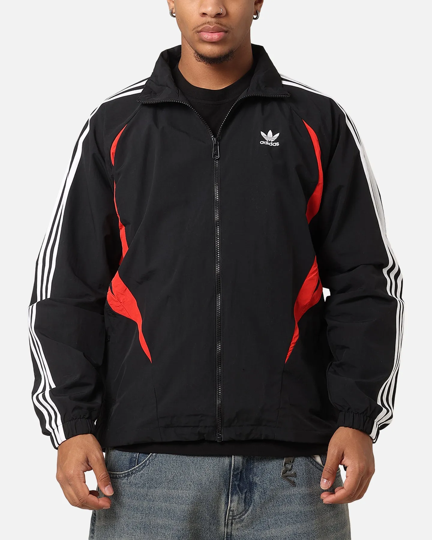 Adidas Archive Track Jacket Black/Better Scarlet sold by Culture Kings