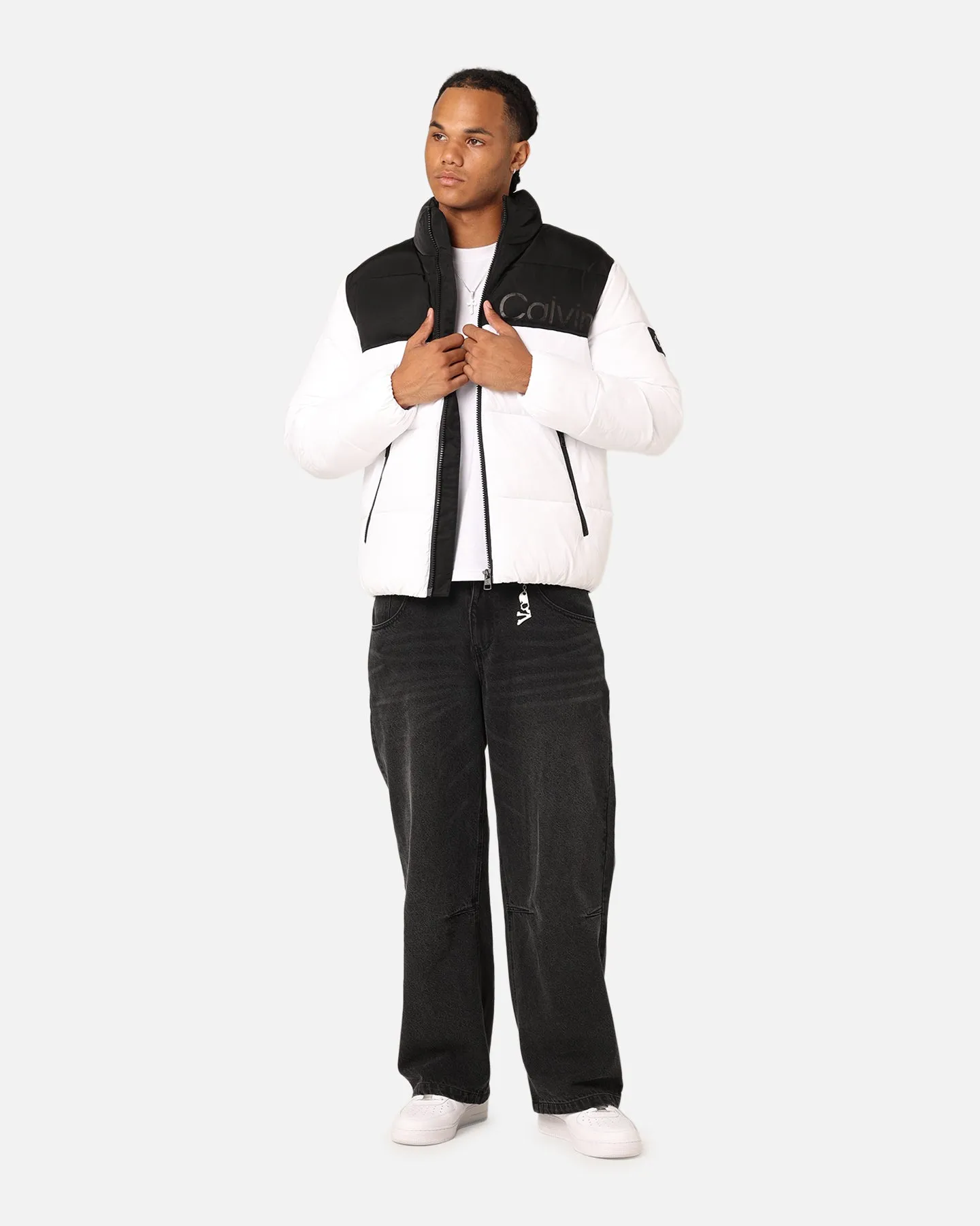Calvin Klein Blocking Puffer Jacket Bright White sold by Culture Kings product image thumbnail 3