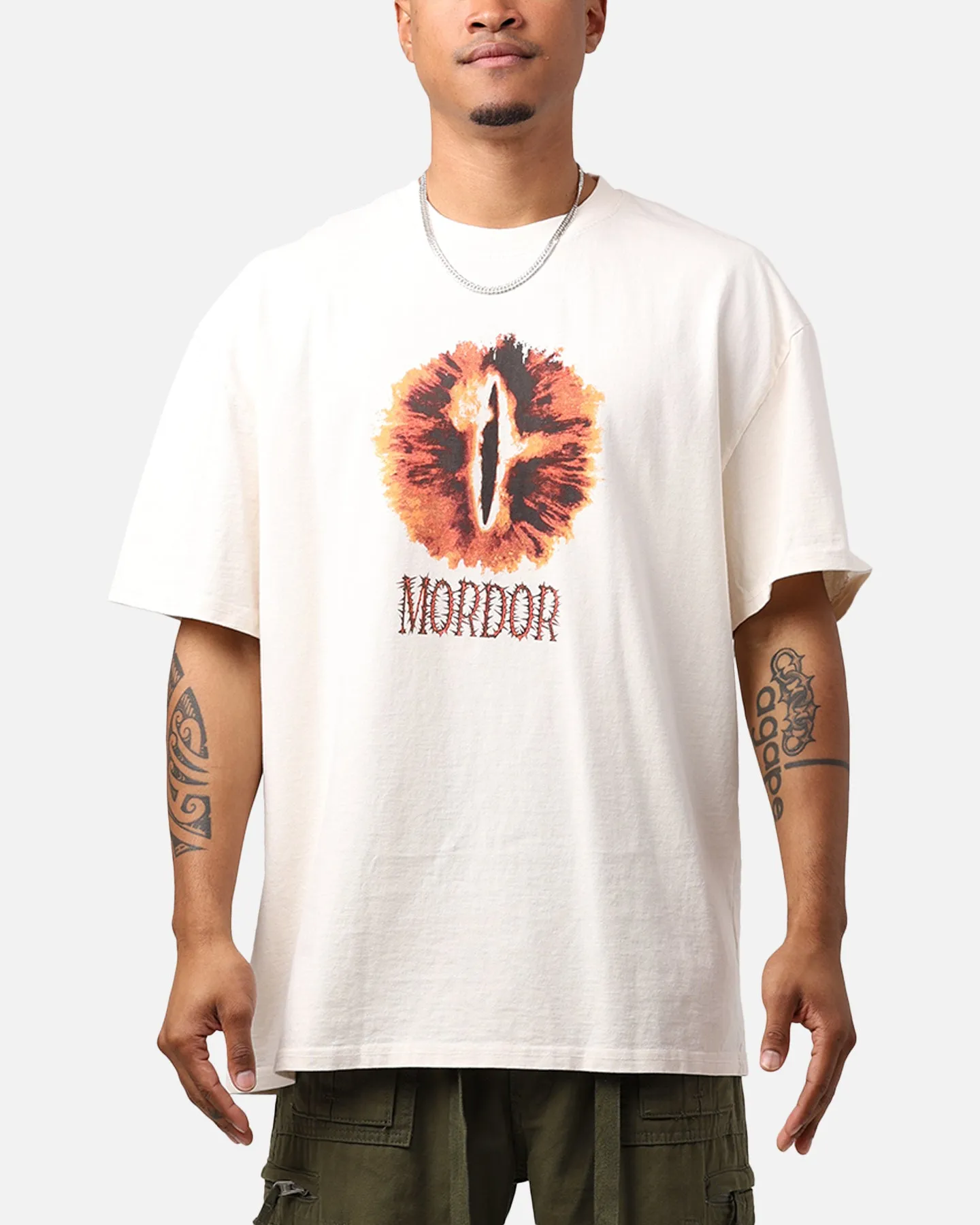 American Thrift X Lord Of The Rings Mordor Heavyweight T-Shirt Off White sold by Culture Kings product image thumbnail 2