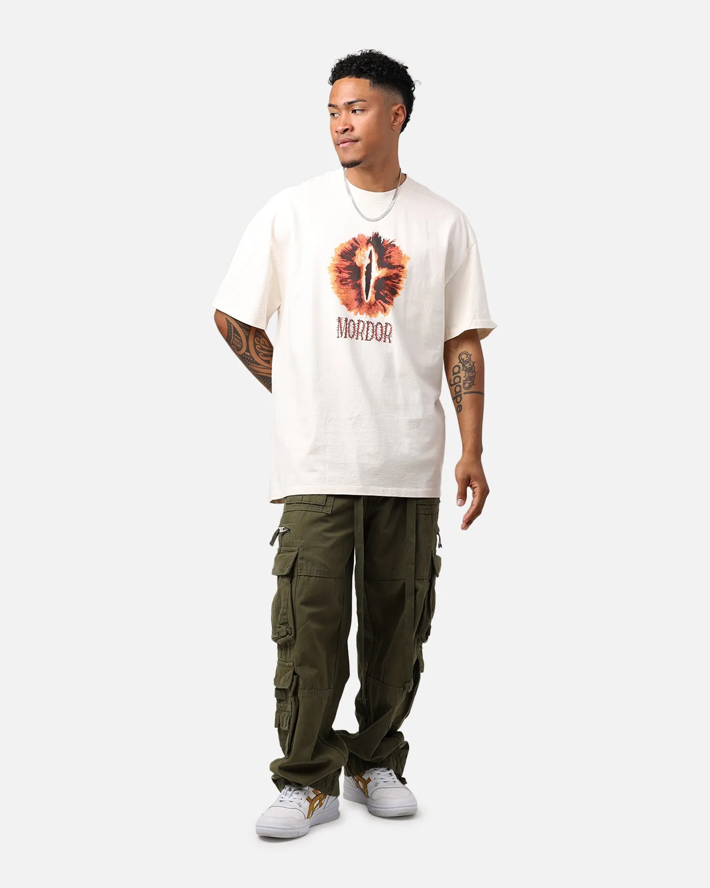American Thrift X Lord Of The Rings Mordor Heavyweight T-Shirt Off White sold by Culture Kings product image thumbnail 3