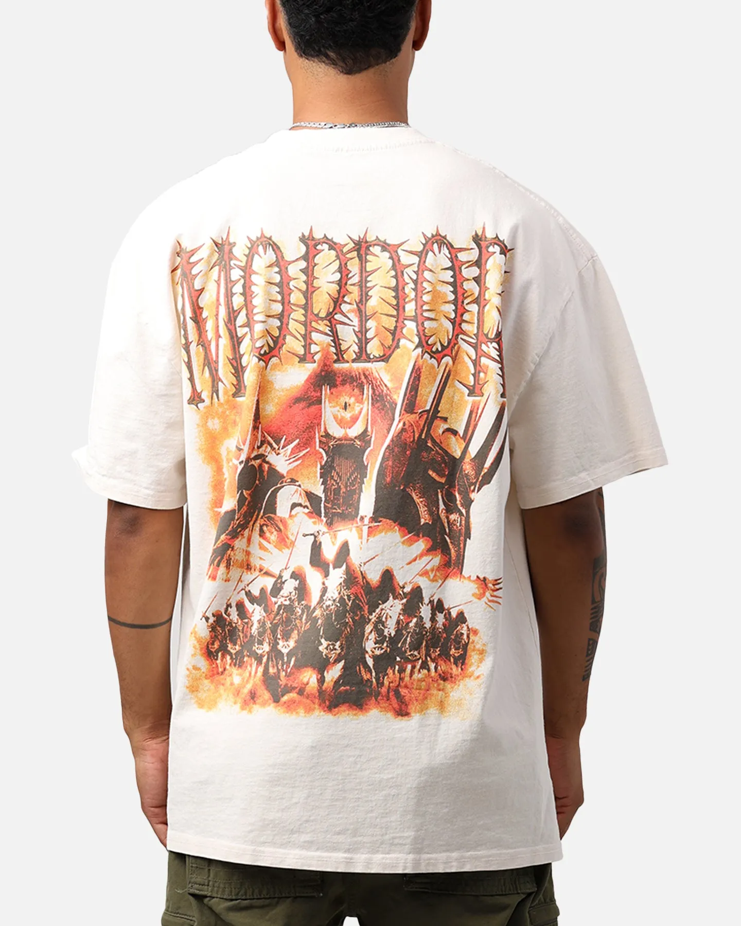 American Thrift X Lord Of The Rings Mordor Heavyweight T-Shirt Off White sold by Culture Kings